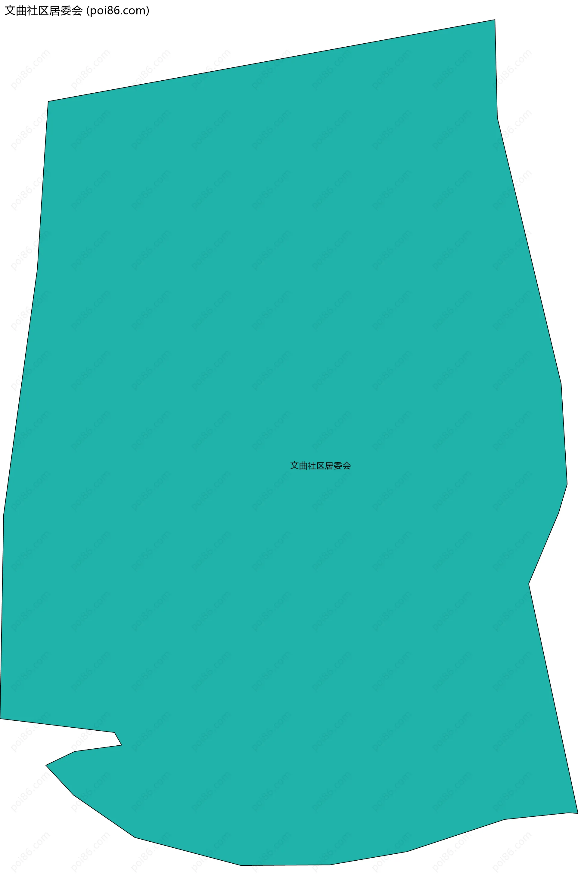 文曲社区居委会边界地图