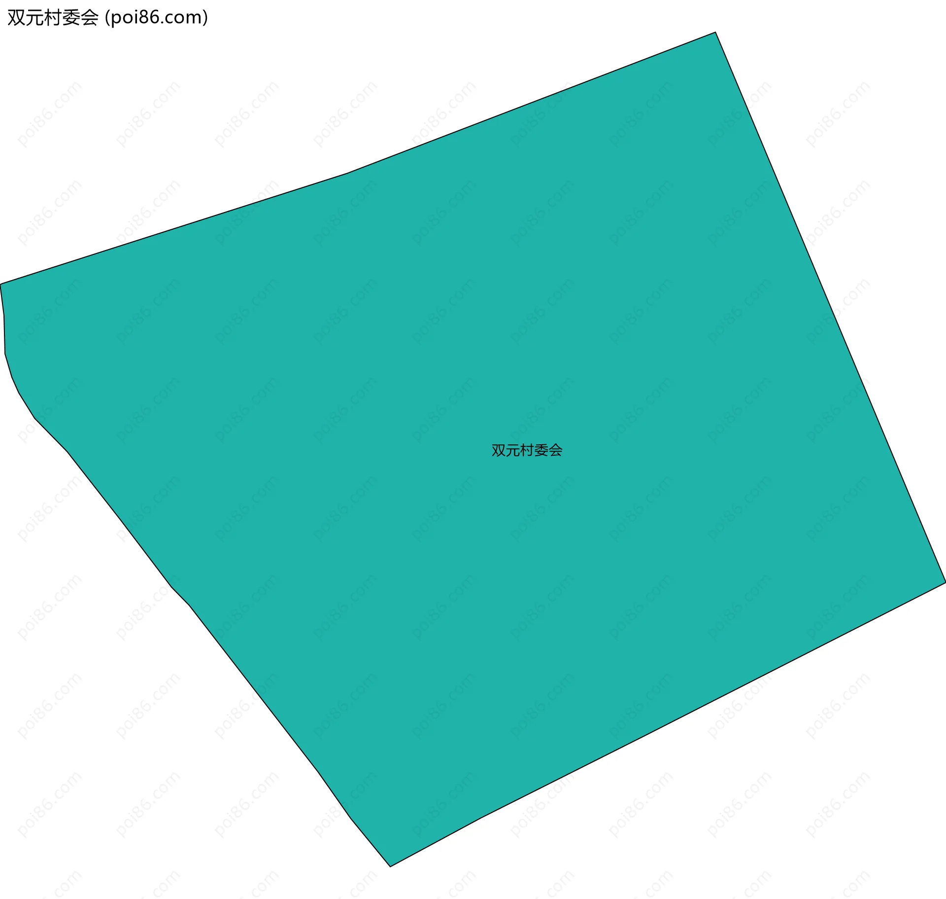 双元村委会边界地图