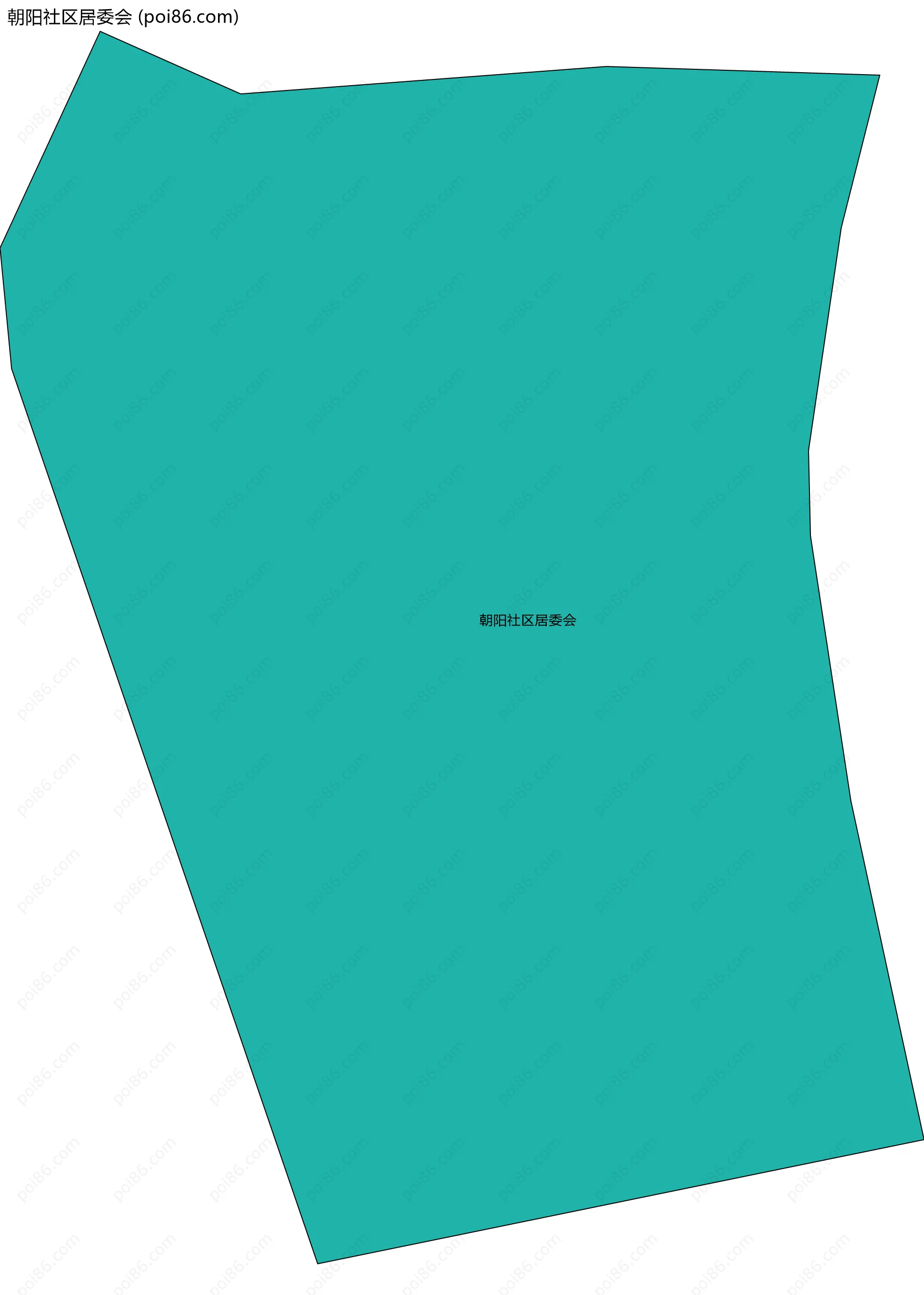 朝阳社区居委会边界地图