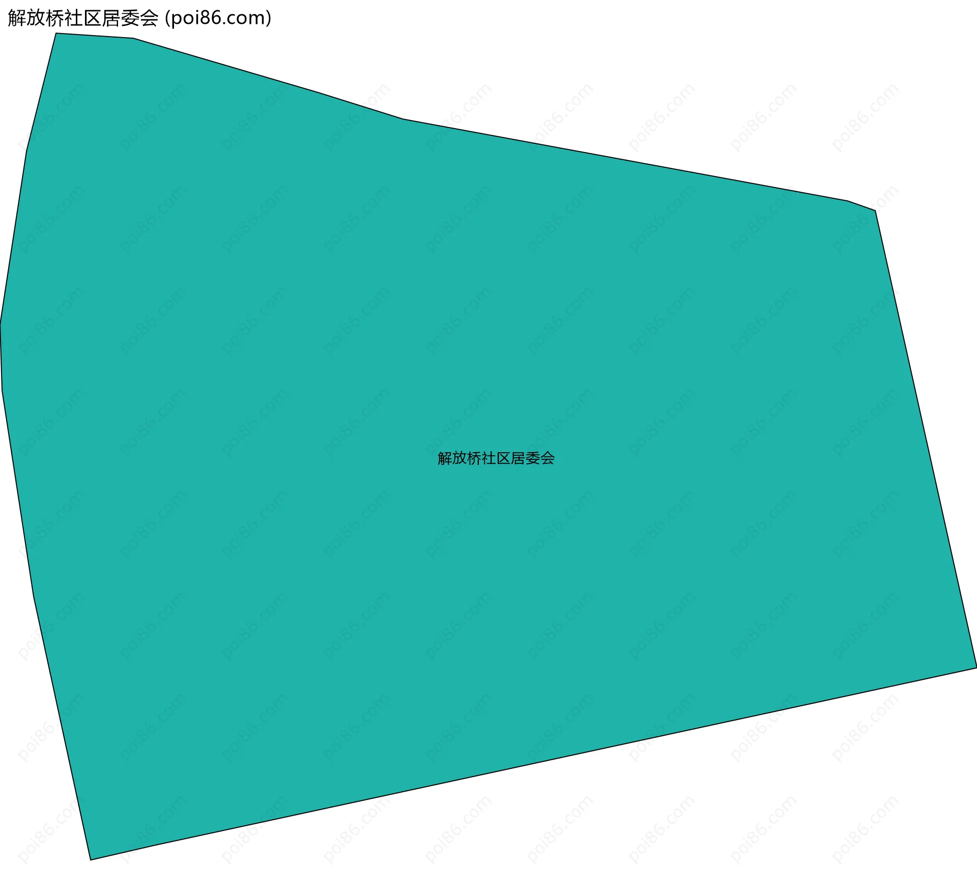 解放桥社区居委会边界地图