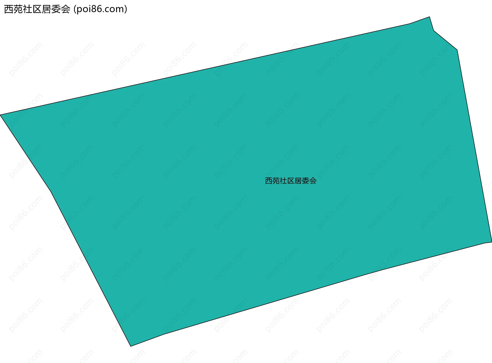 西苑社区居委会边界地图
