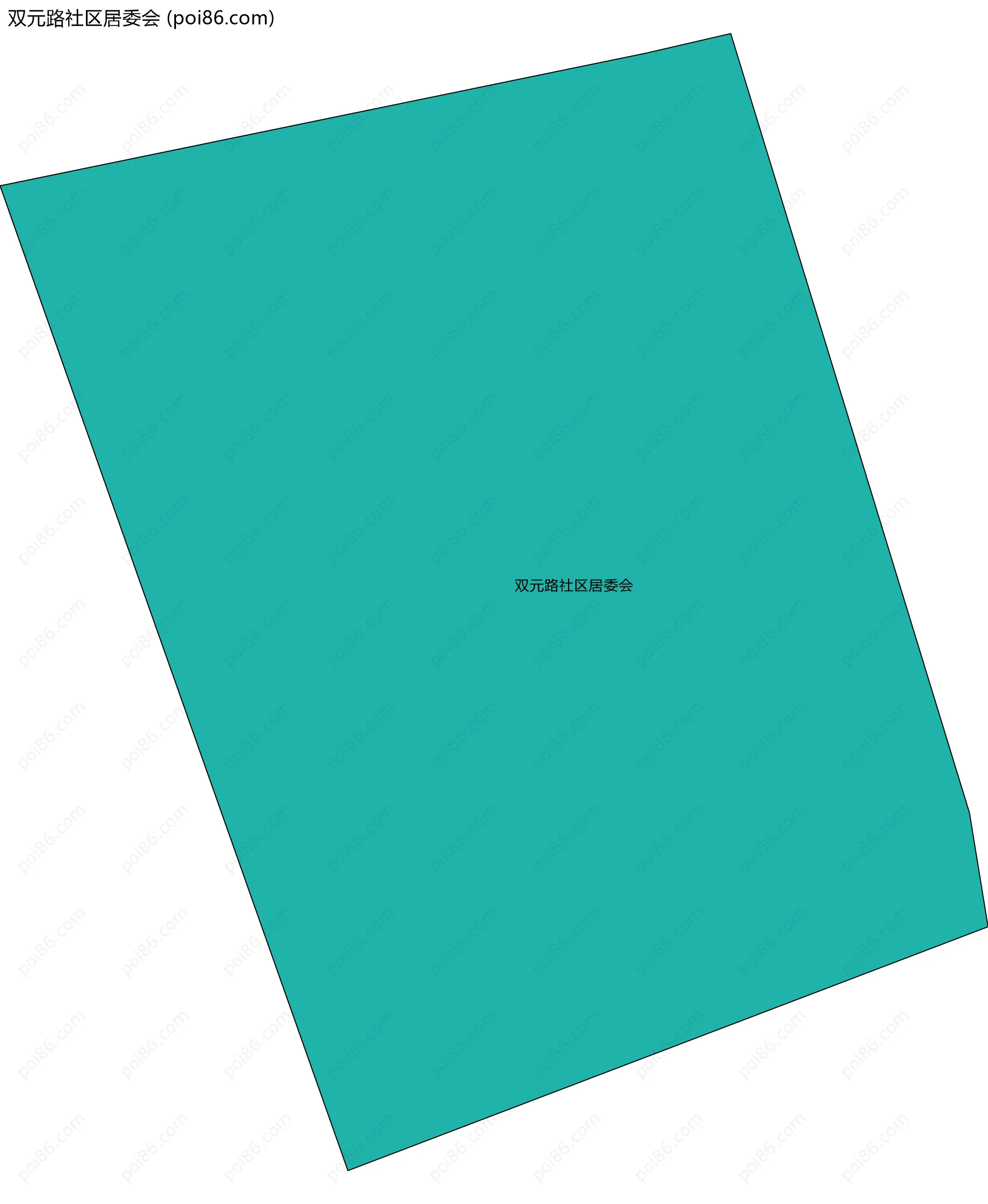 双元路社区居委会边界地图