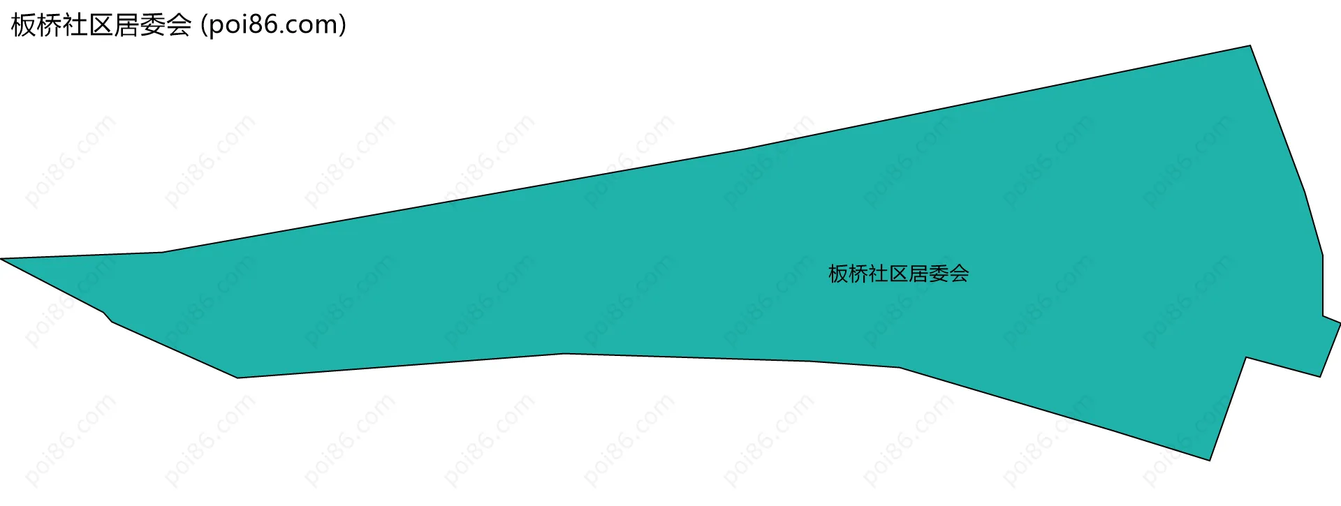 板桥社区居委会边界地图