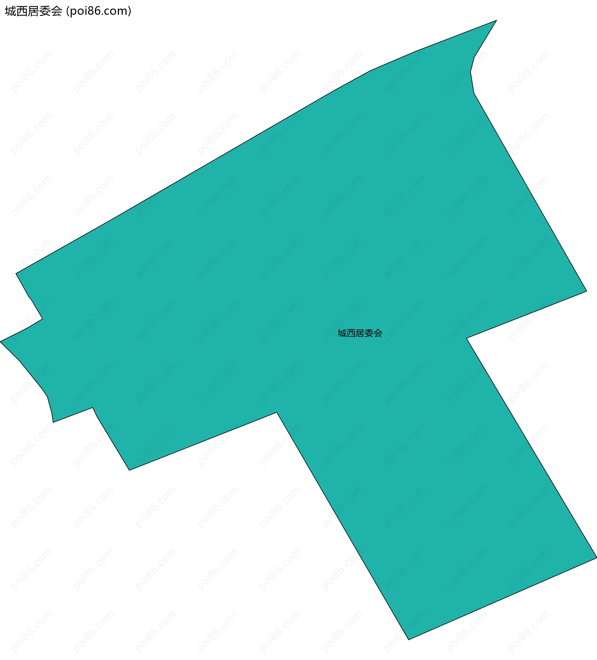 城西居委会边界地图