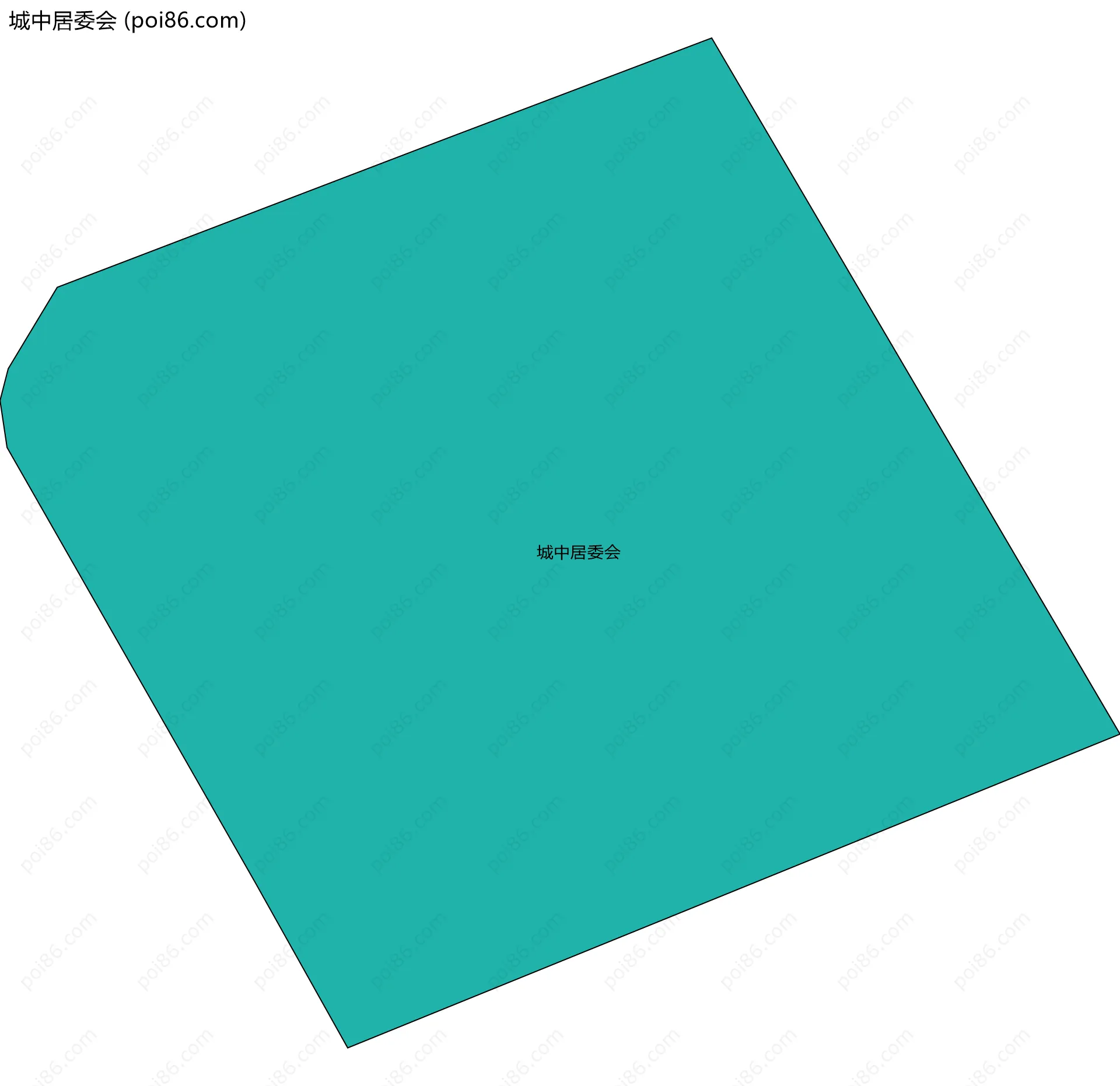 城中居委会边界地图