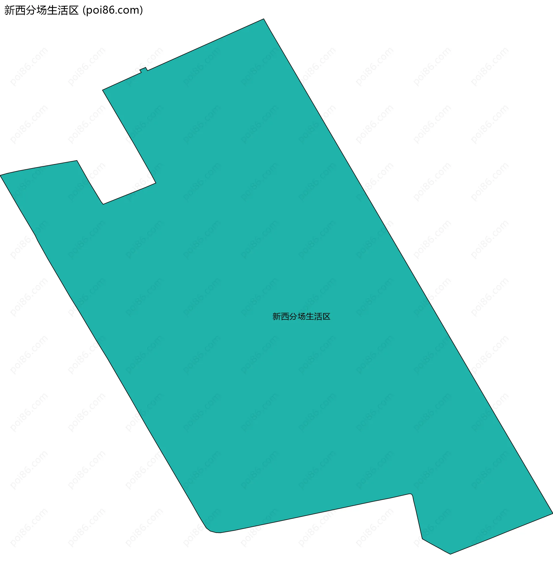 新西分场生活区边界地图