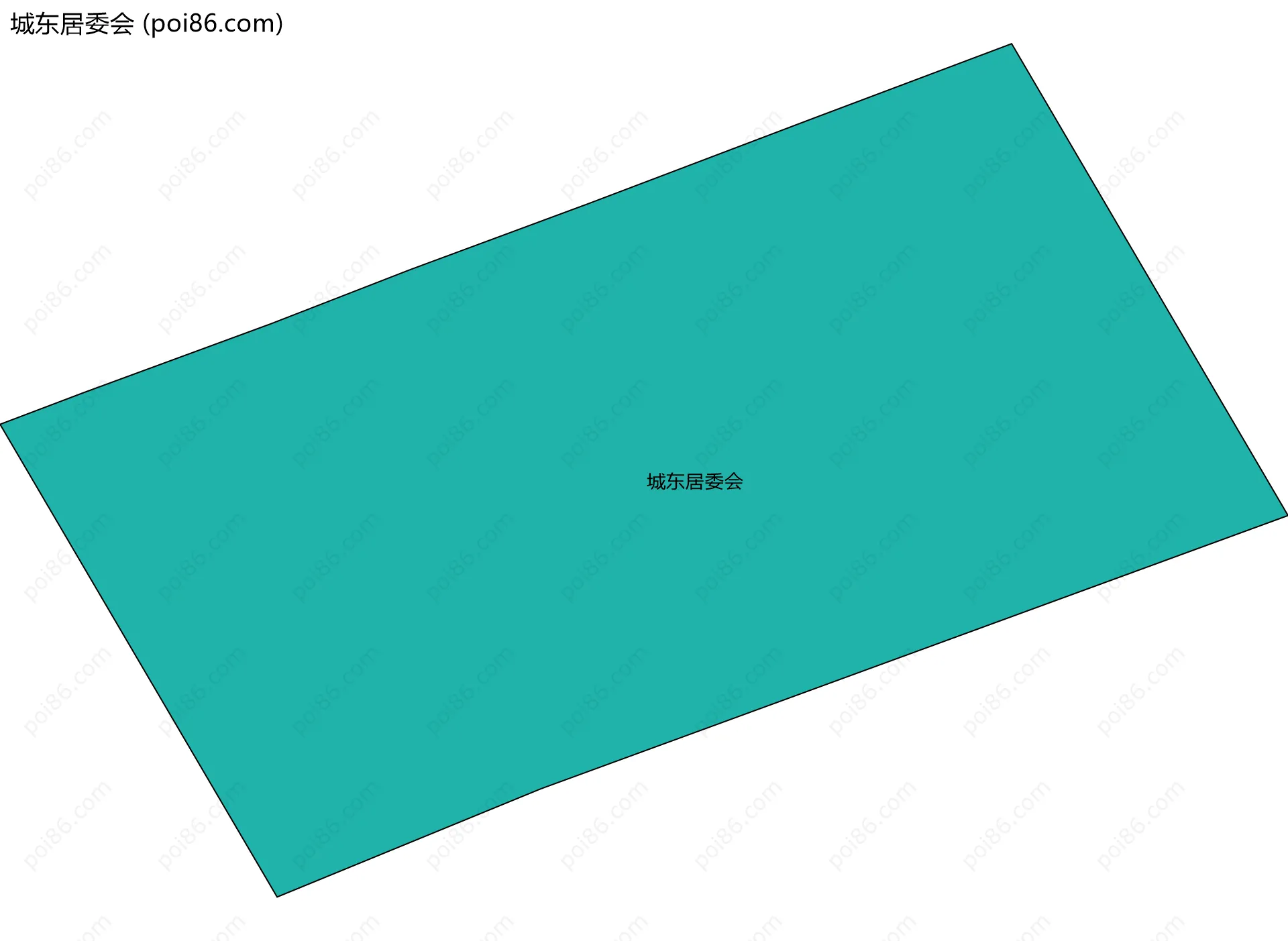 城东居委会边界地图