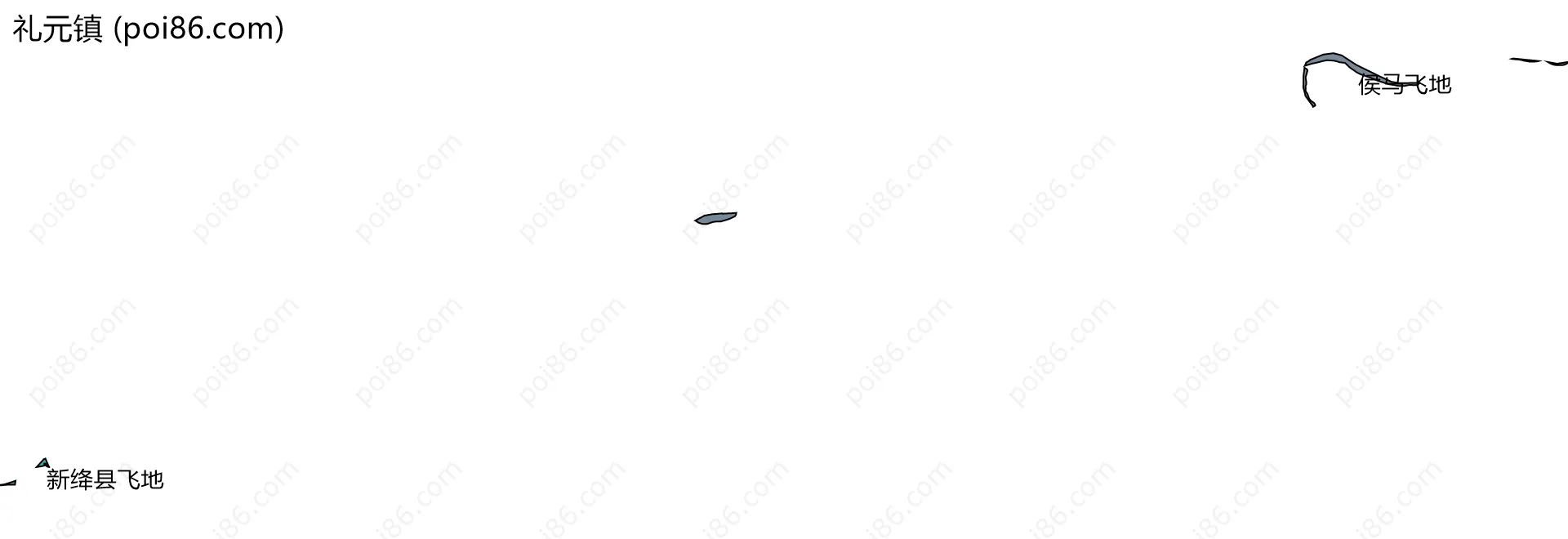 礼元镇边界地图(五级行政区划)