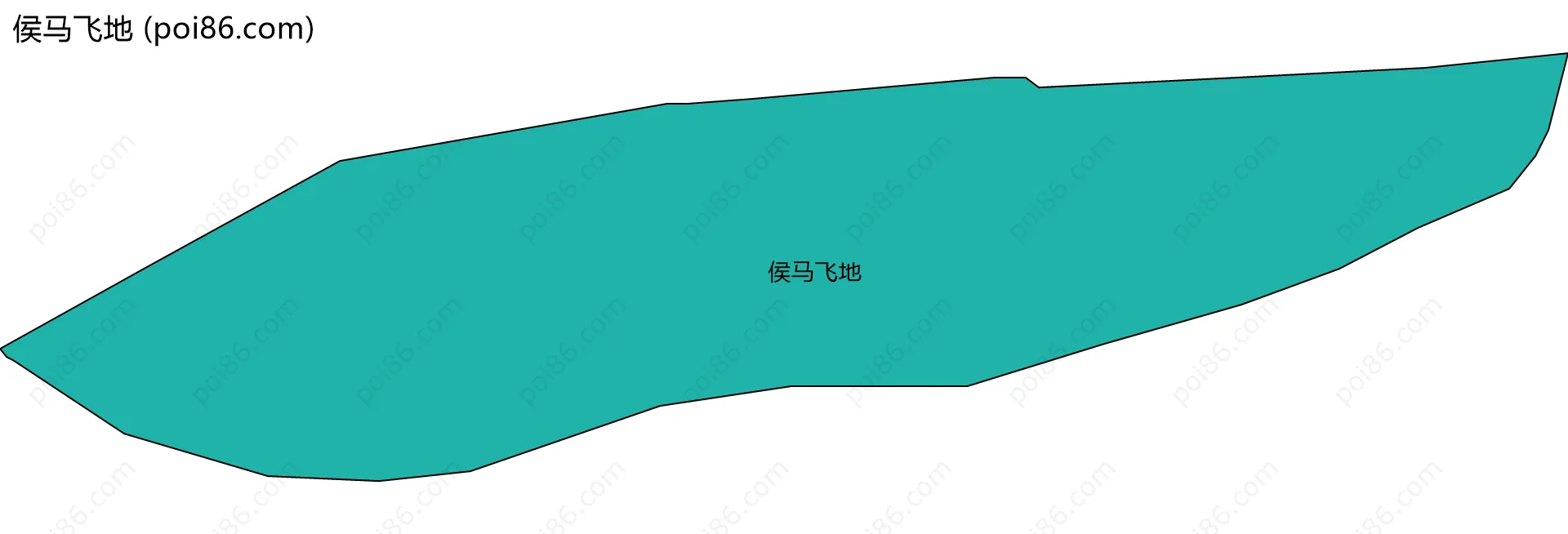 侯马飞地边界地图