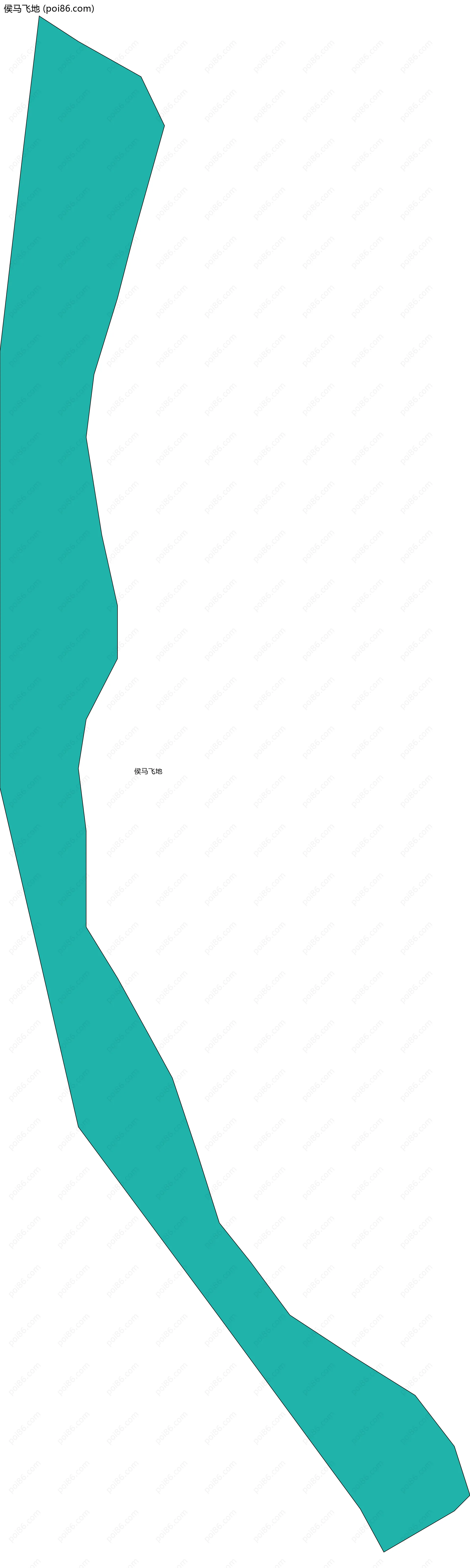 侯马飞地边界地图