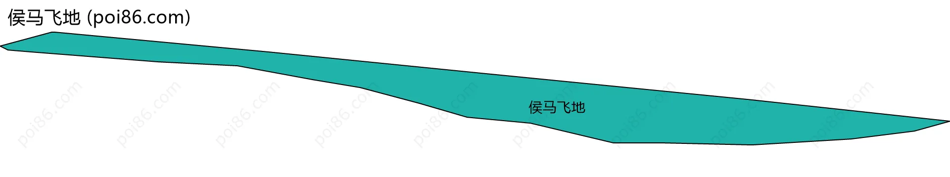 侯马飞地边界地图