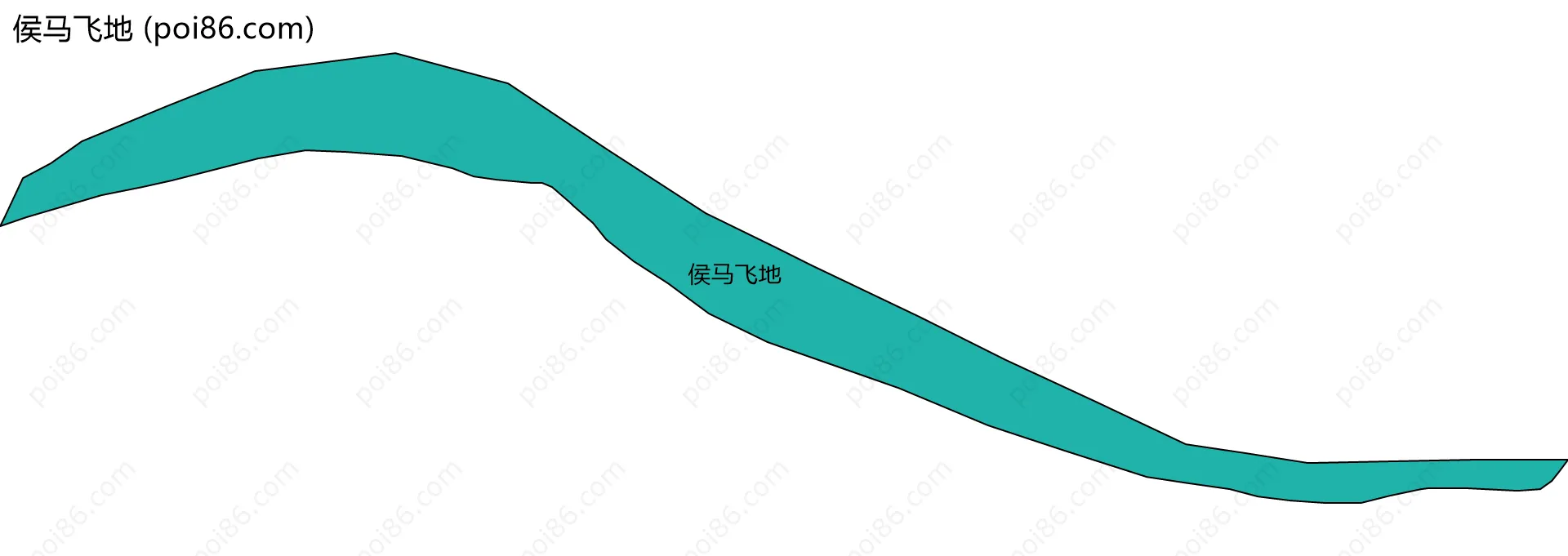 侯马飞地边界地图