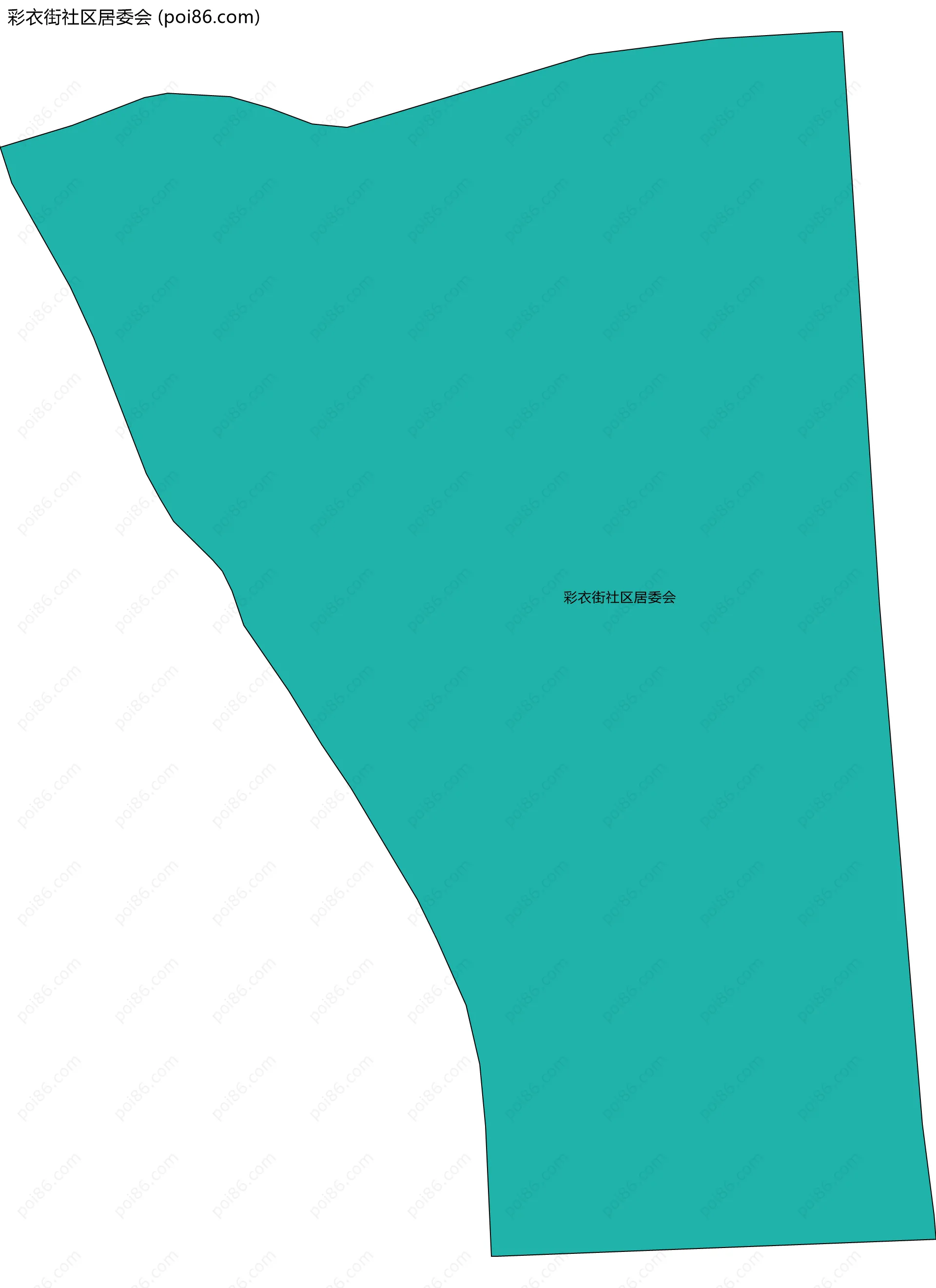 彩衣街社区居委会边界地图