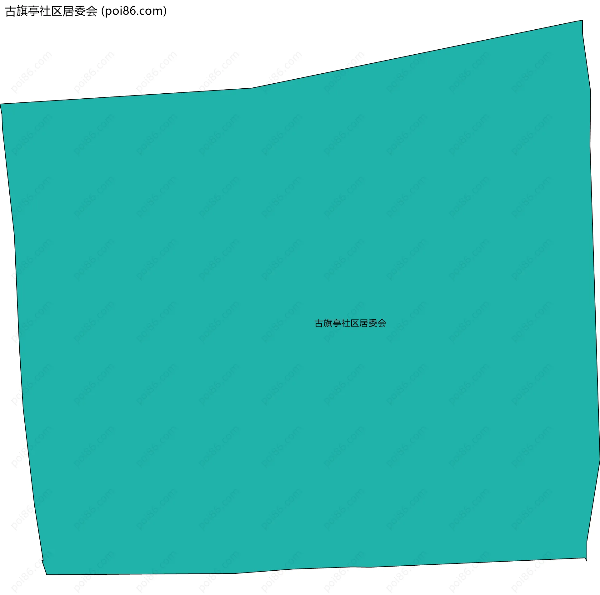 古旗亭社区居委会边界地图