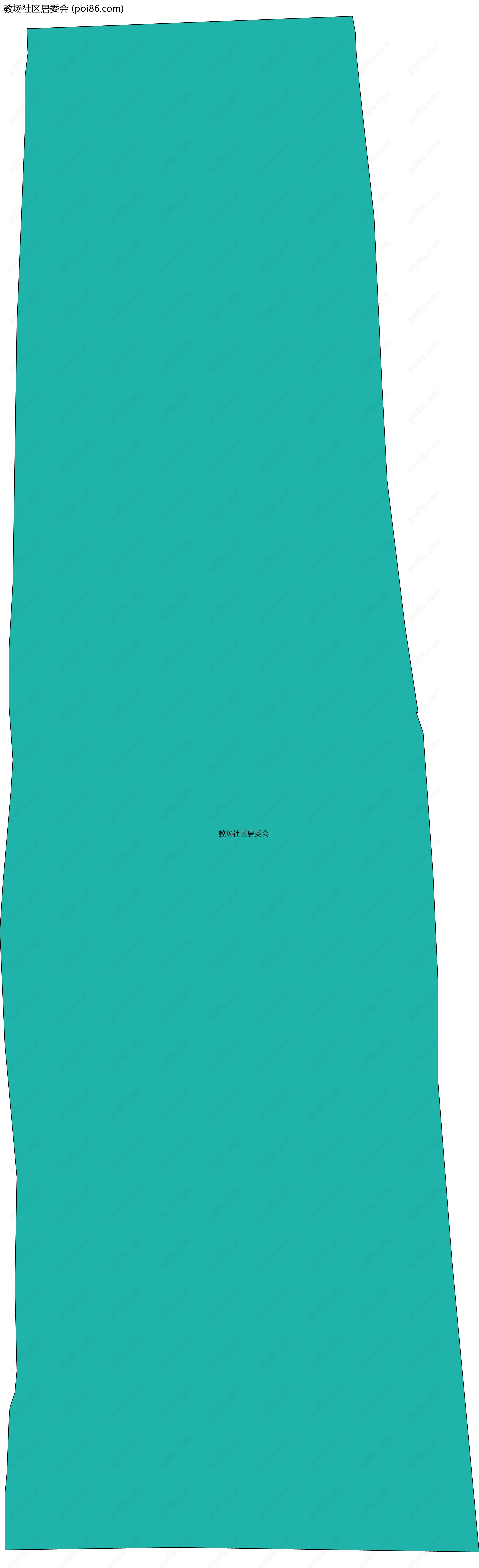 教场社区居委会边界地图