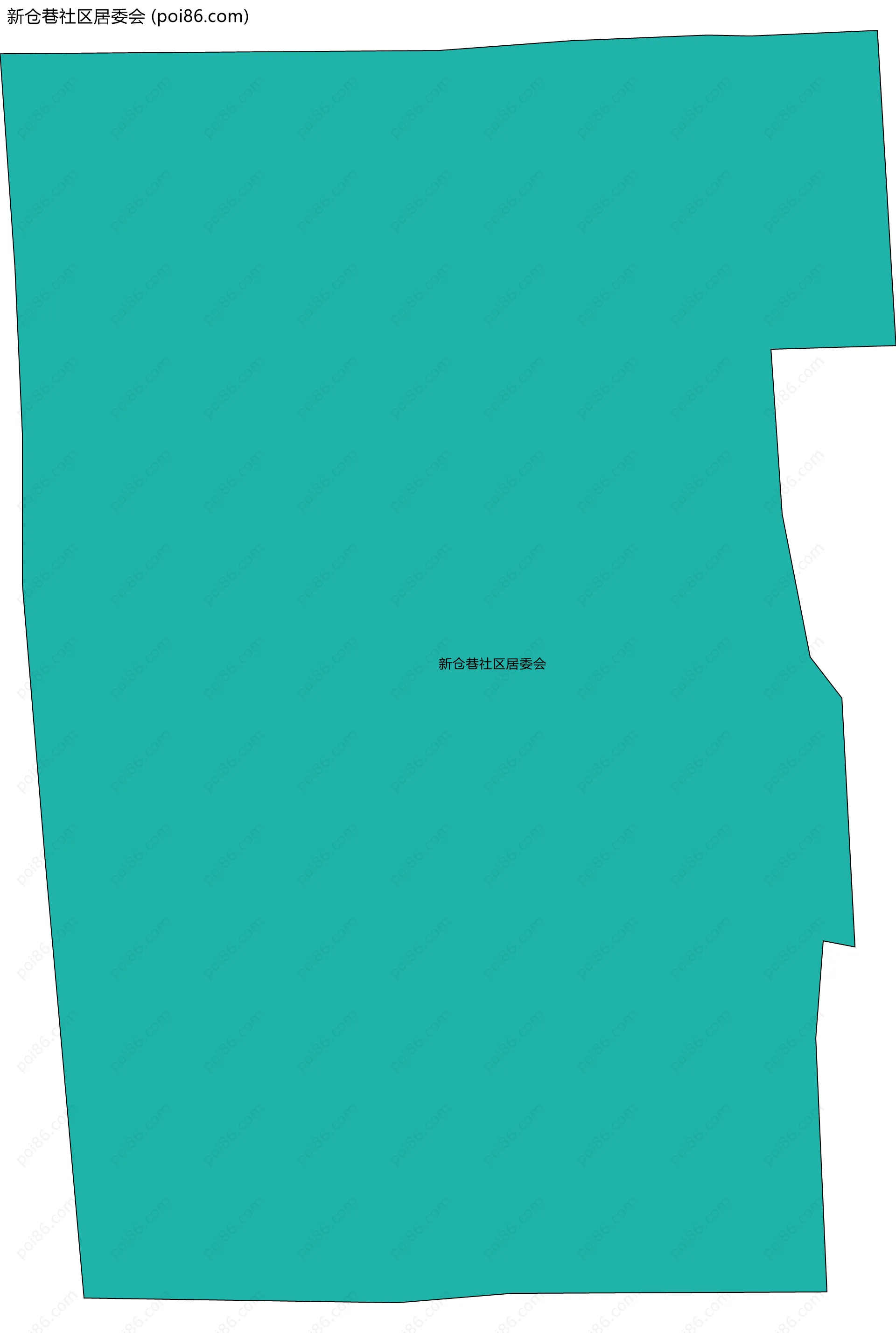 新仓巷社区居委会边界地图