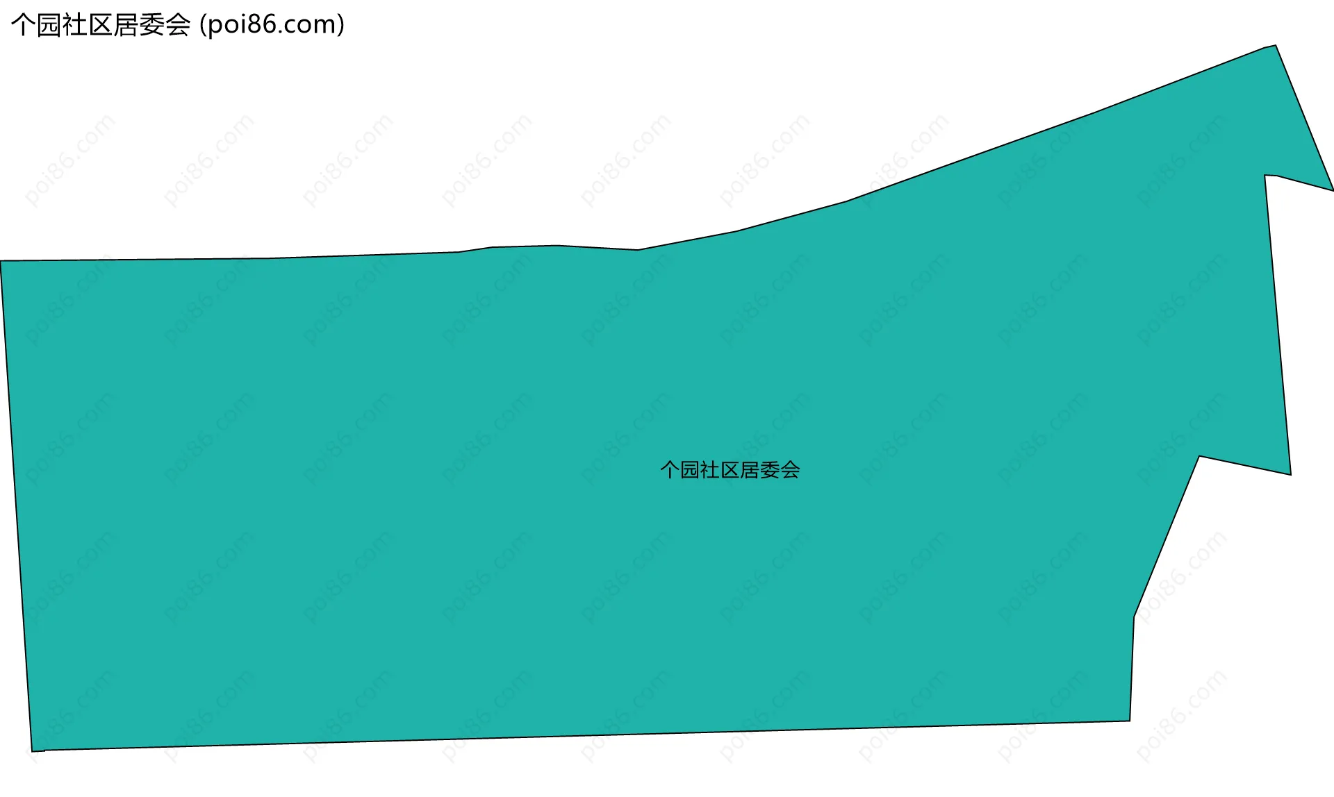 个园社区居委会边界地图