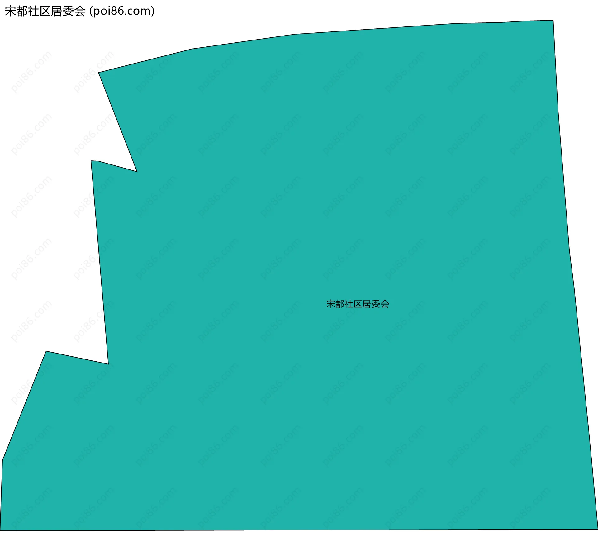 宋都社区居委会边界地图