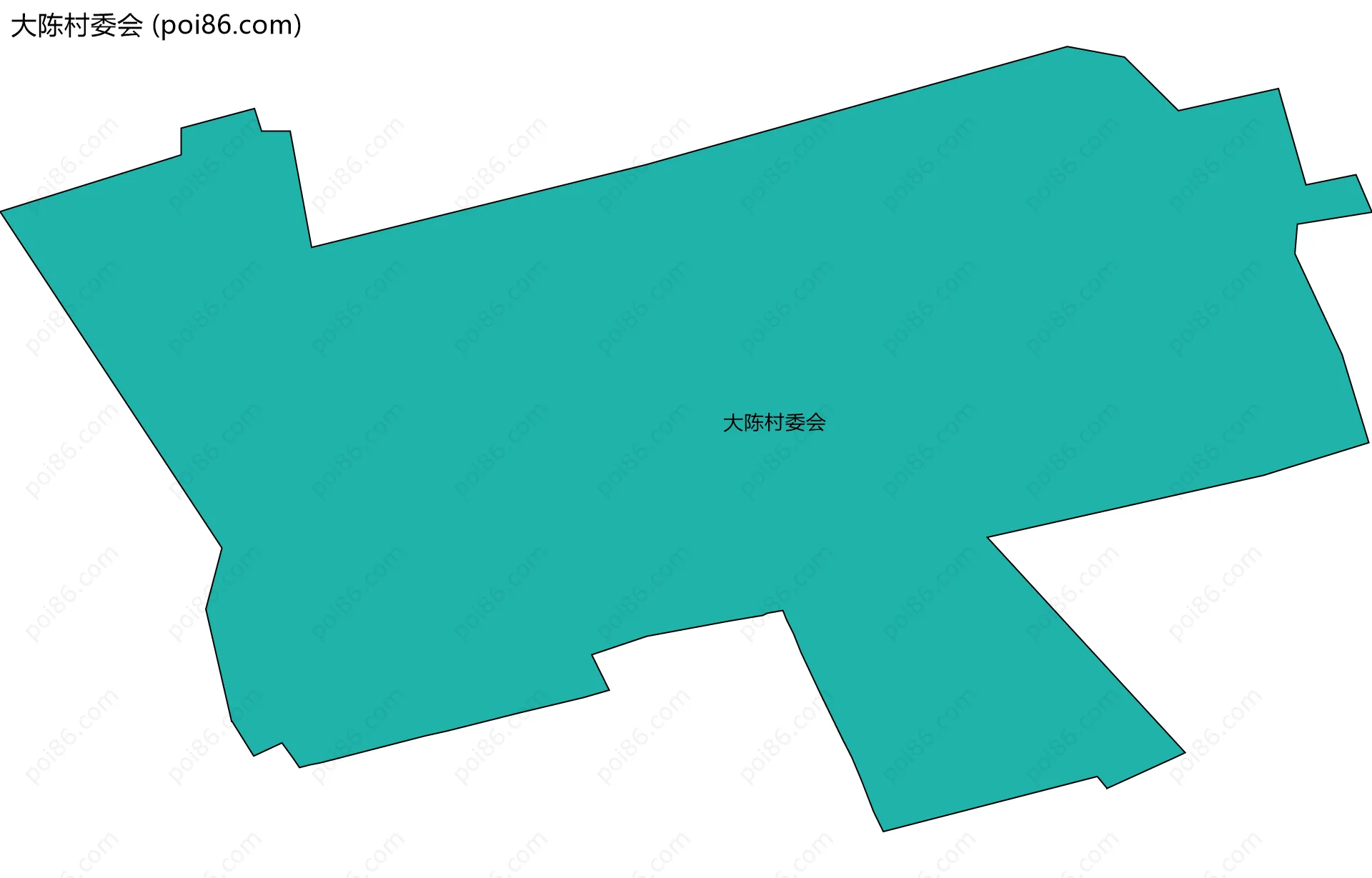 大陈村委会边界地图