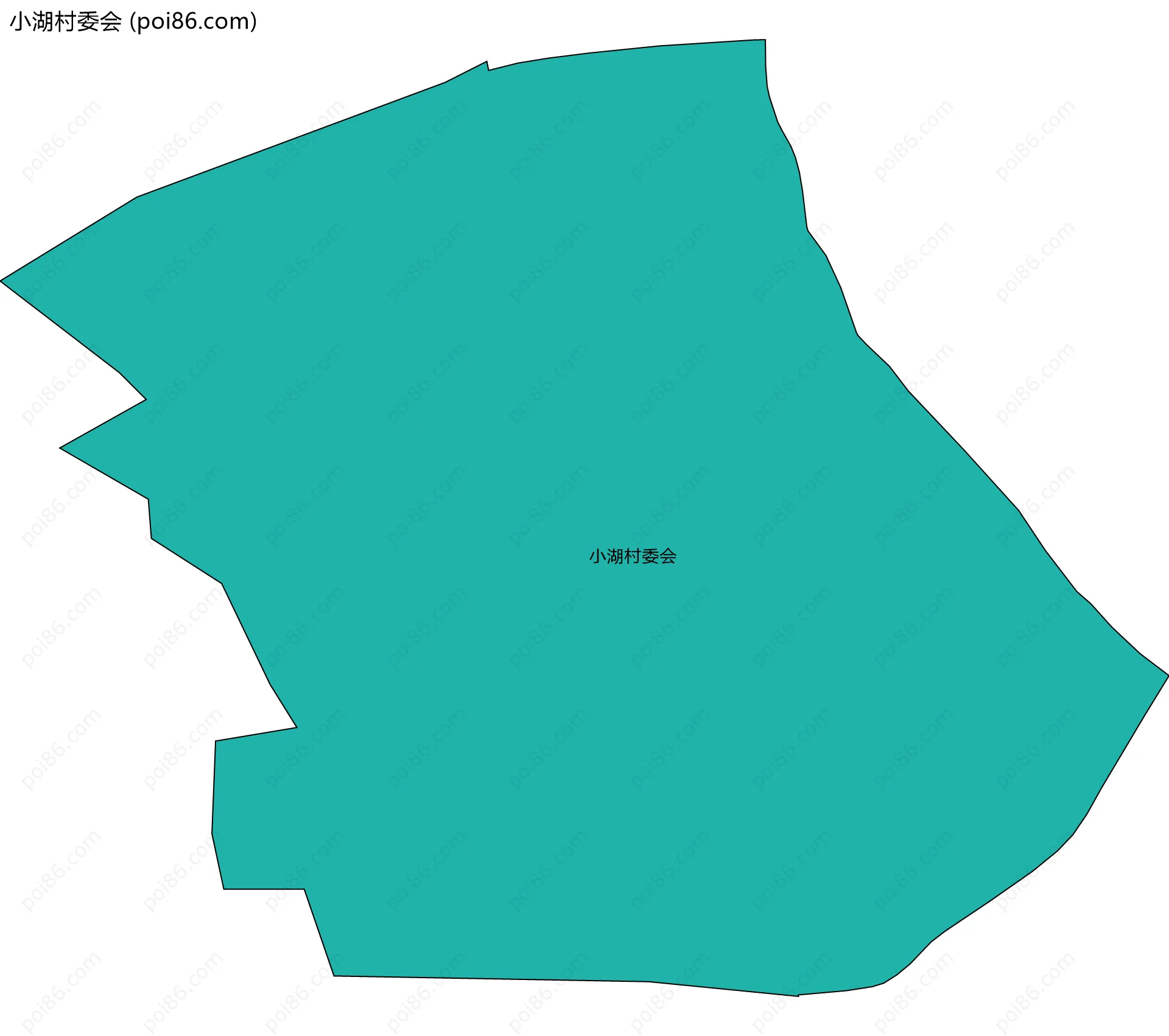 小湖村委会边界地图