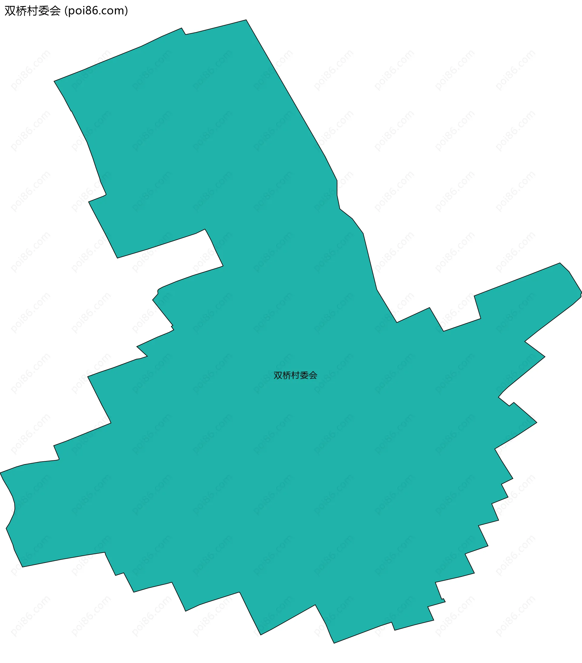 双桥村委会边界地图