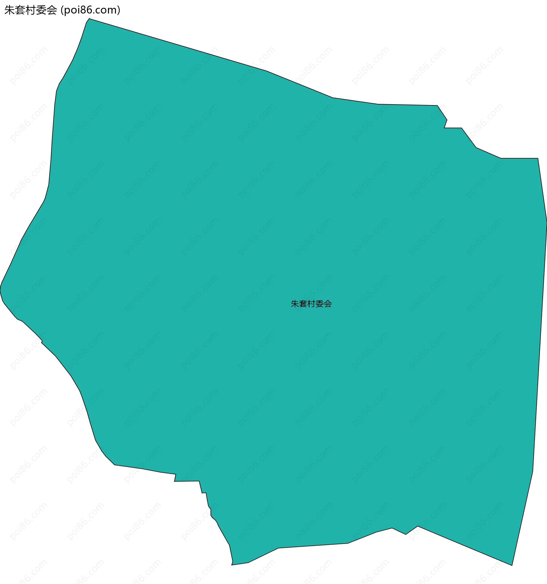 朱套村委会边界地图