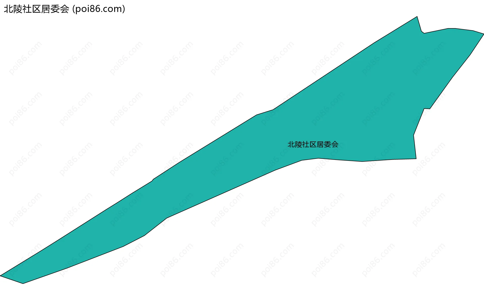 北陵社区居委会边界地图