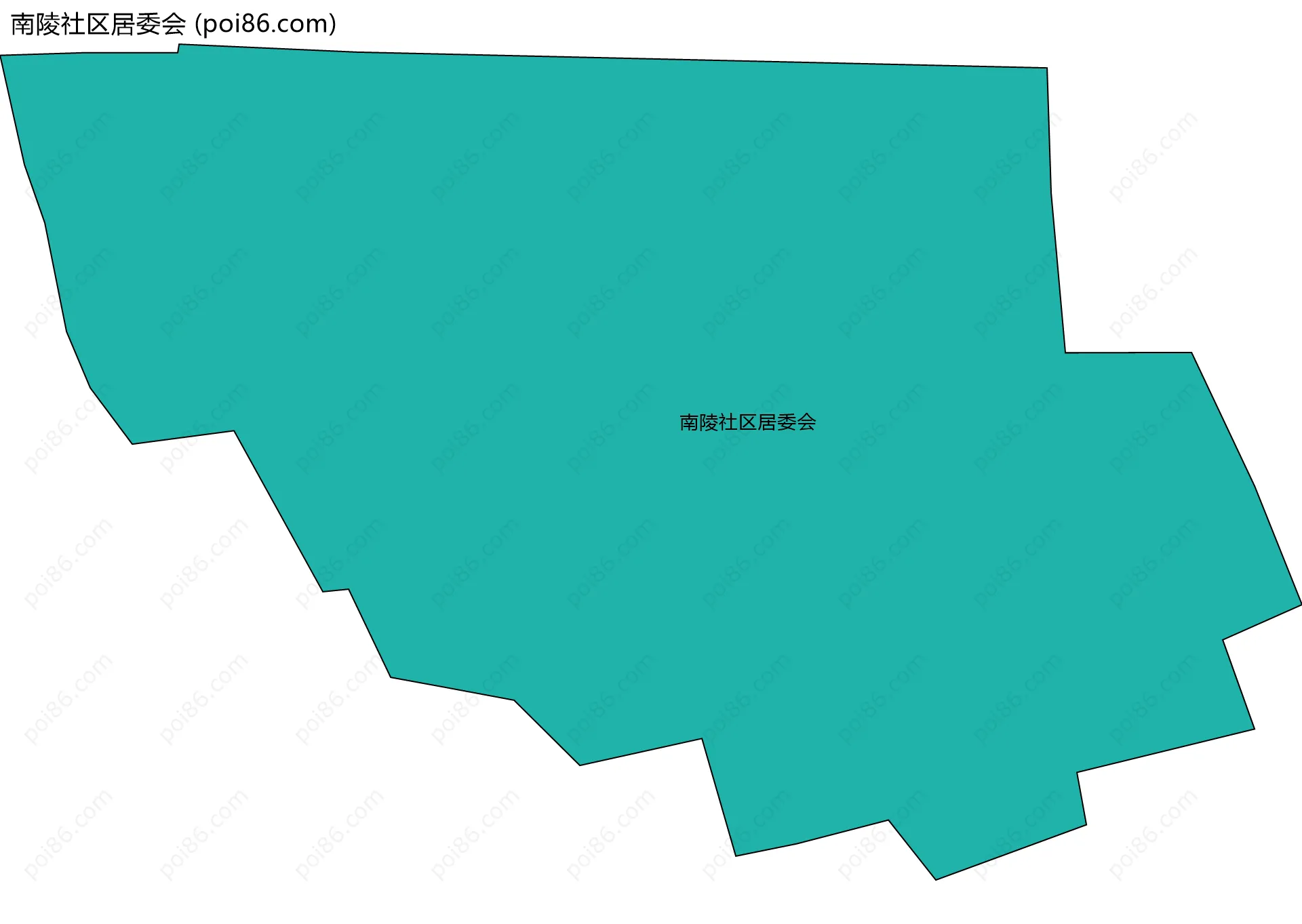 南陵社区居委会边界地图