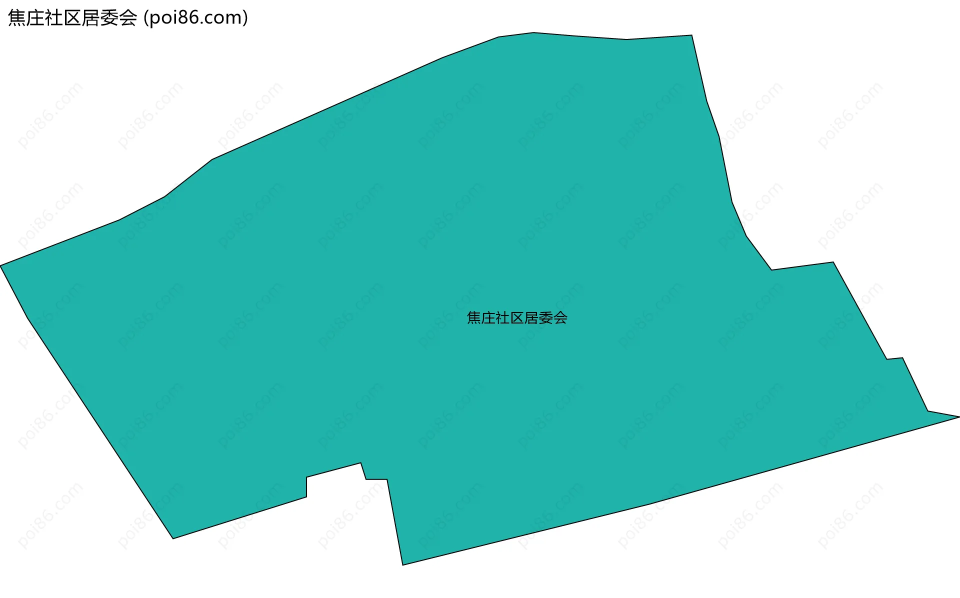 焦庄社区居委会边界地图