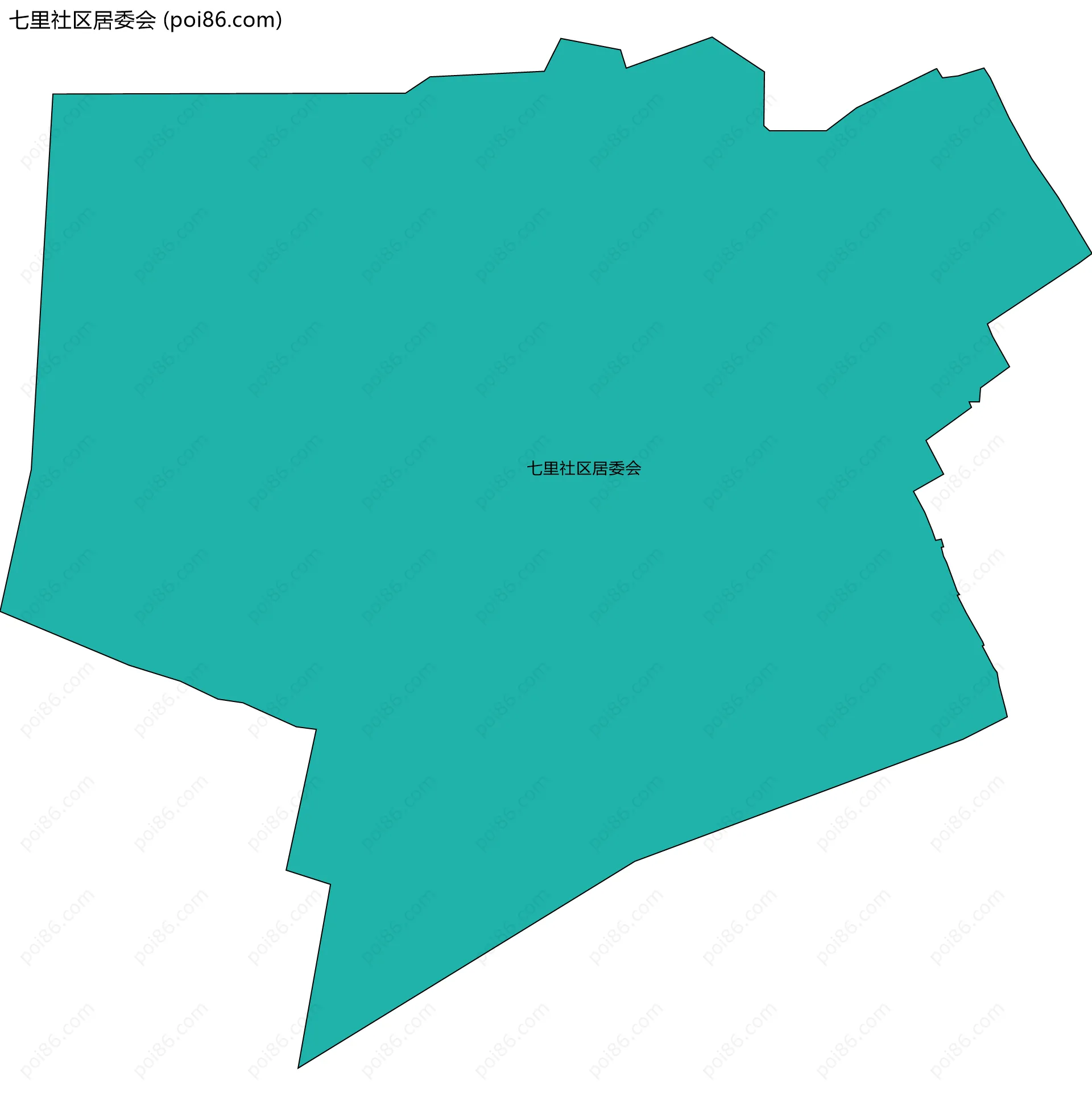 七里社区居委会边界地图