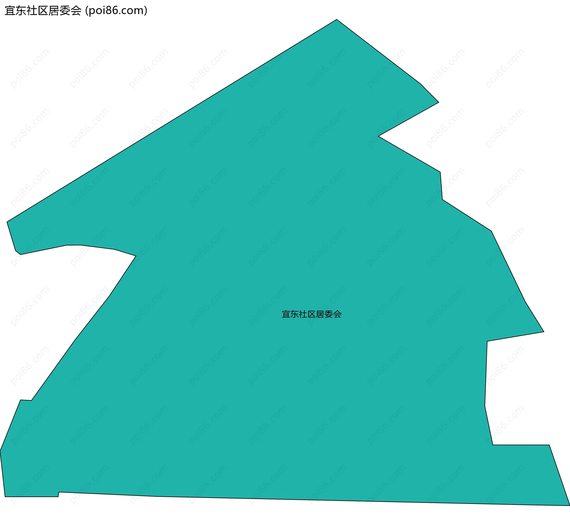 宜东社区居委会边界地图
