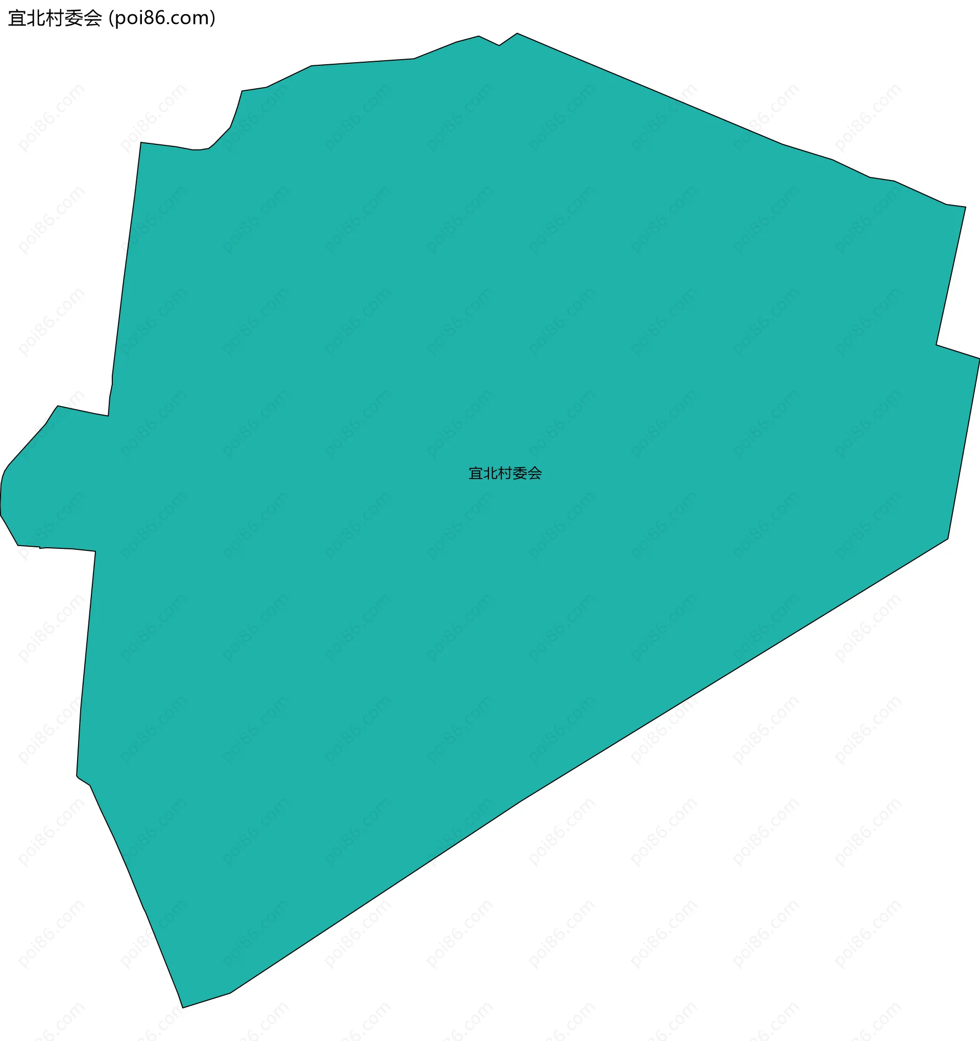 宜北村委会边界地图