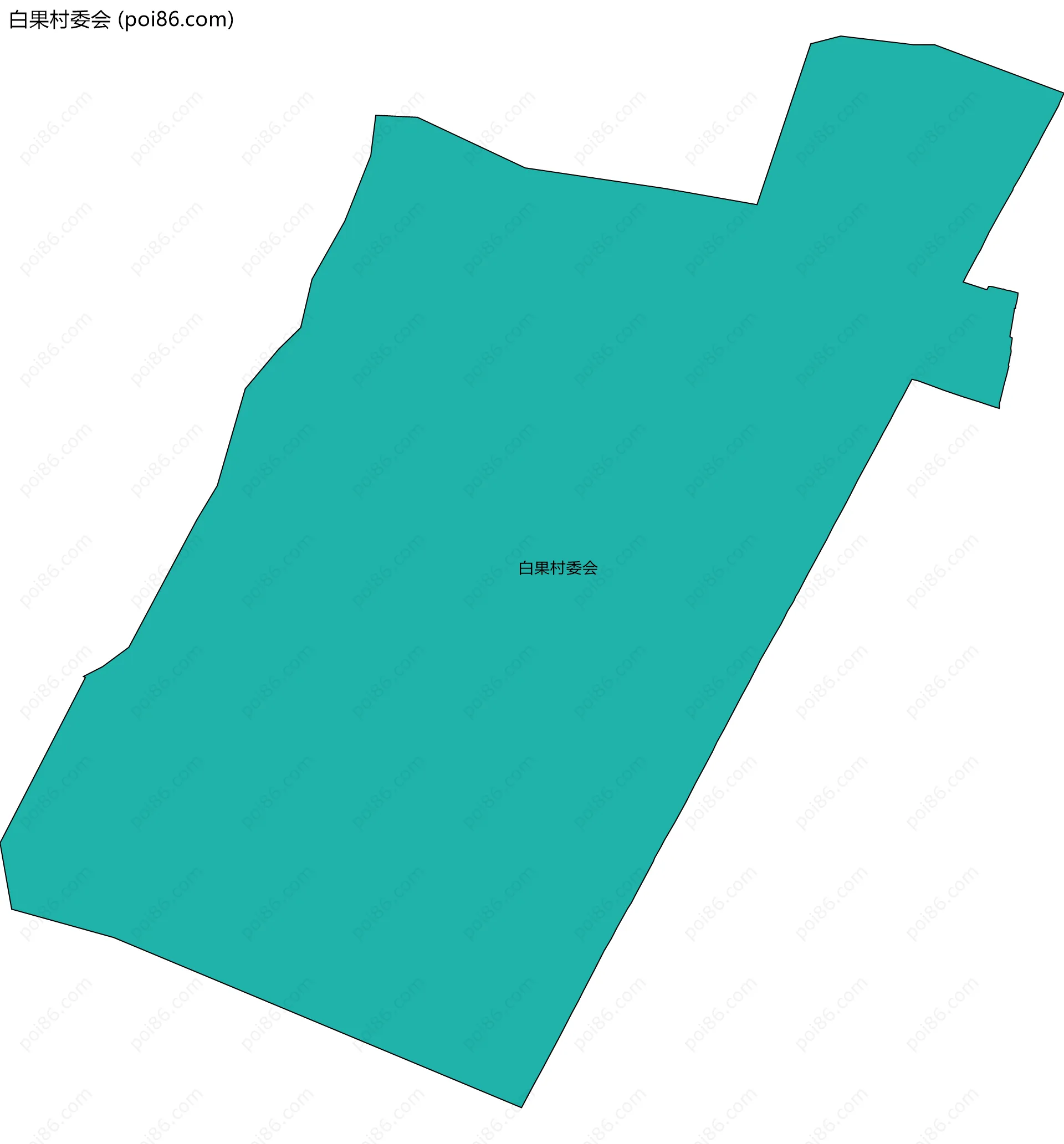 白果村委会边界地图