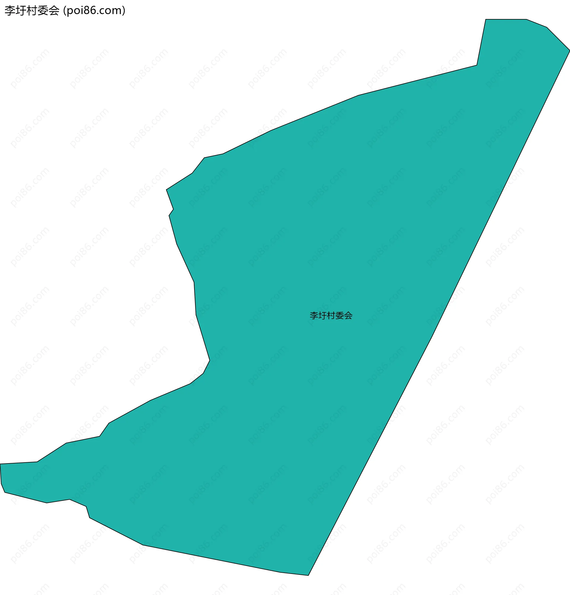 李圩村委会边界地图