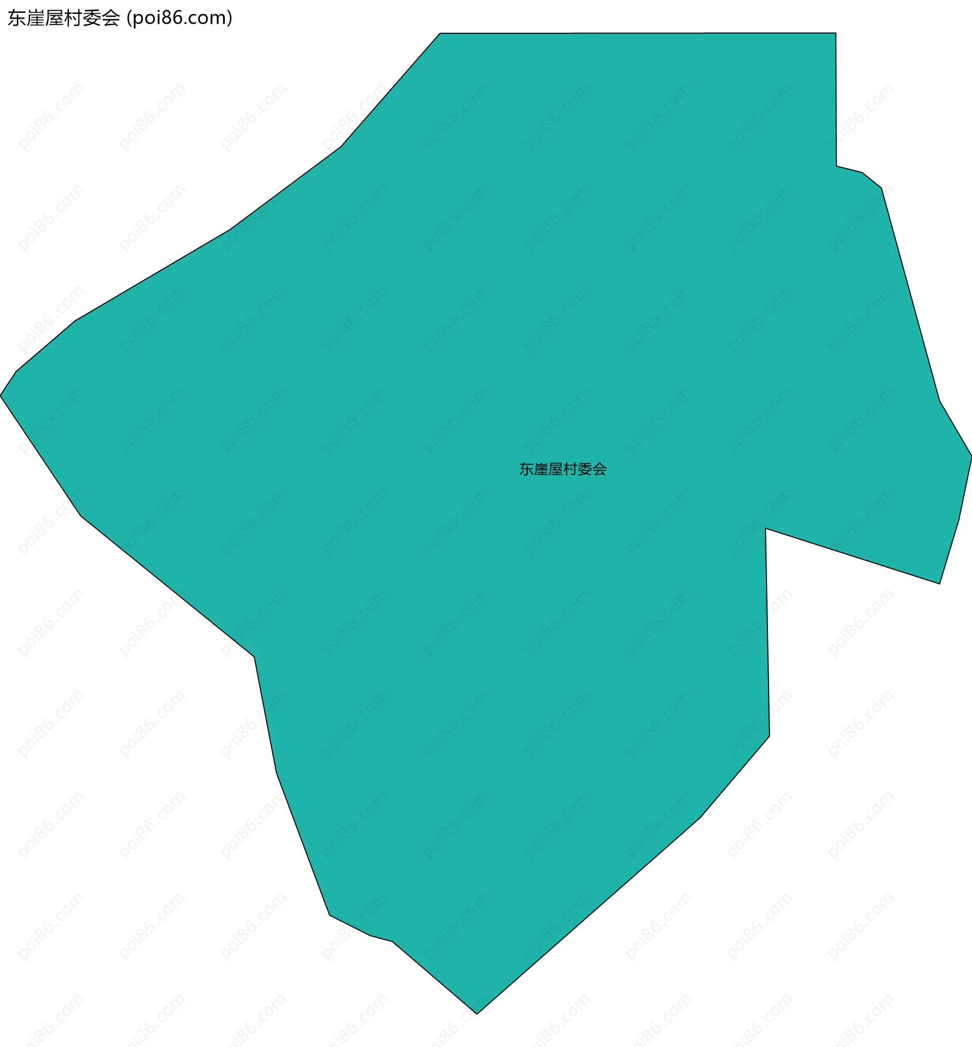 东崖屋村委会边界地图