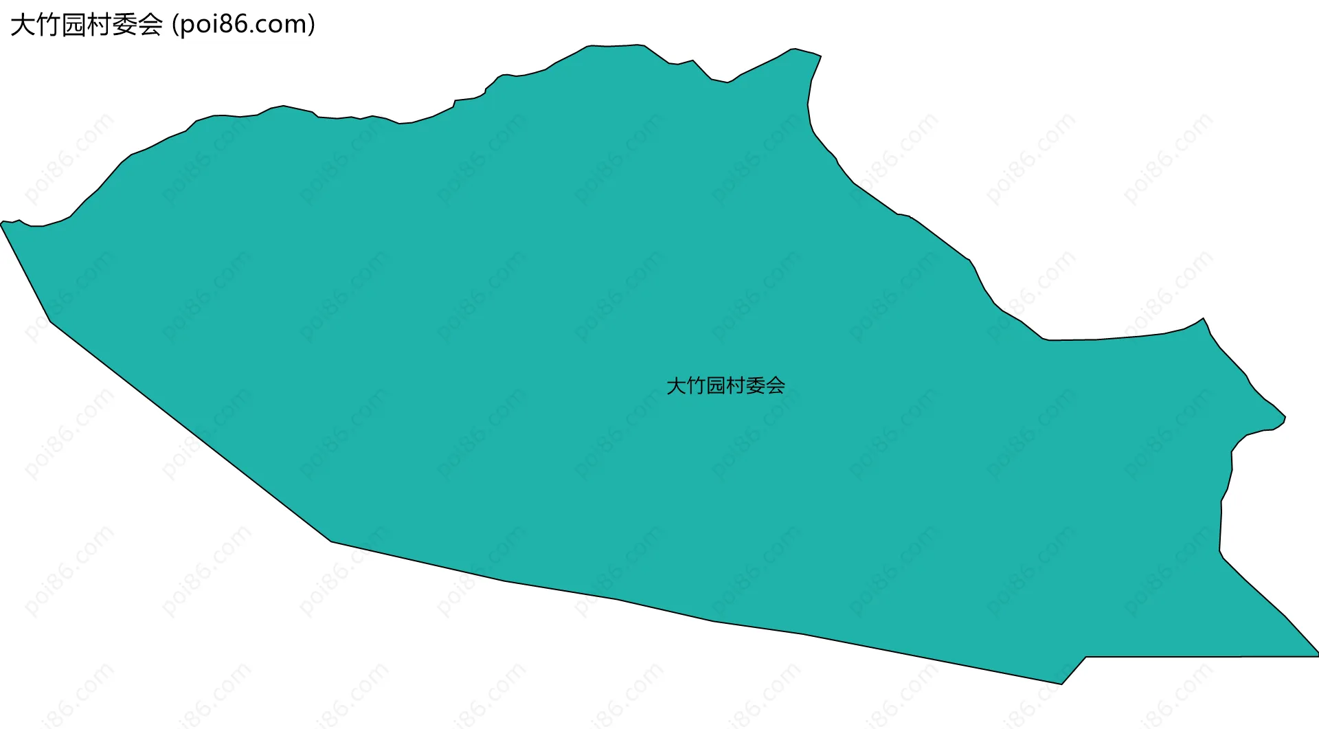 大竹园村委会边界地图
