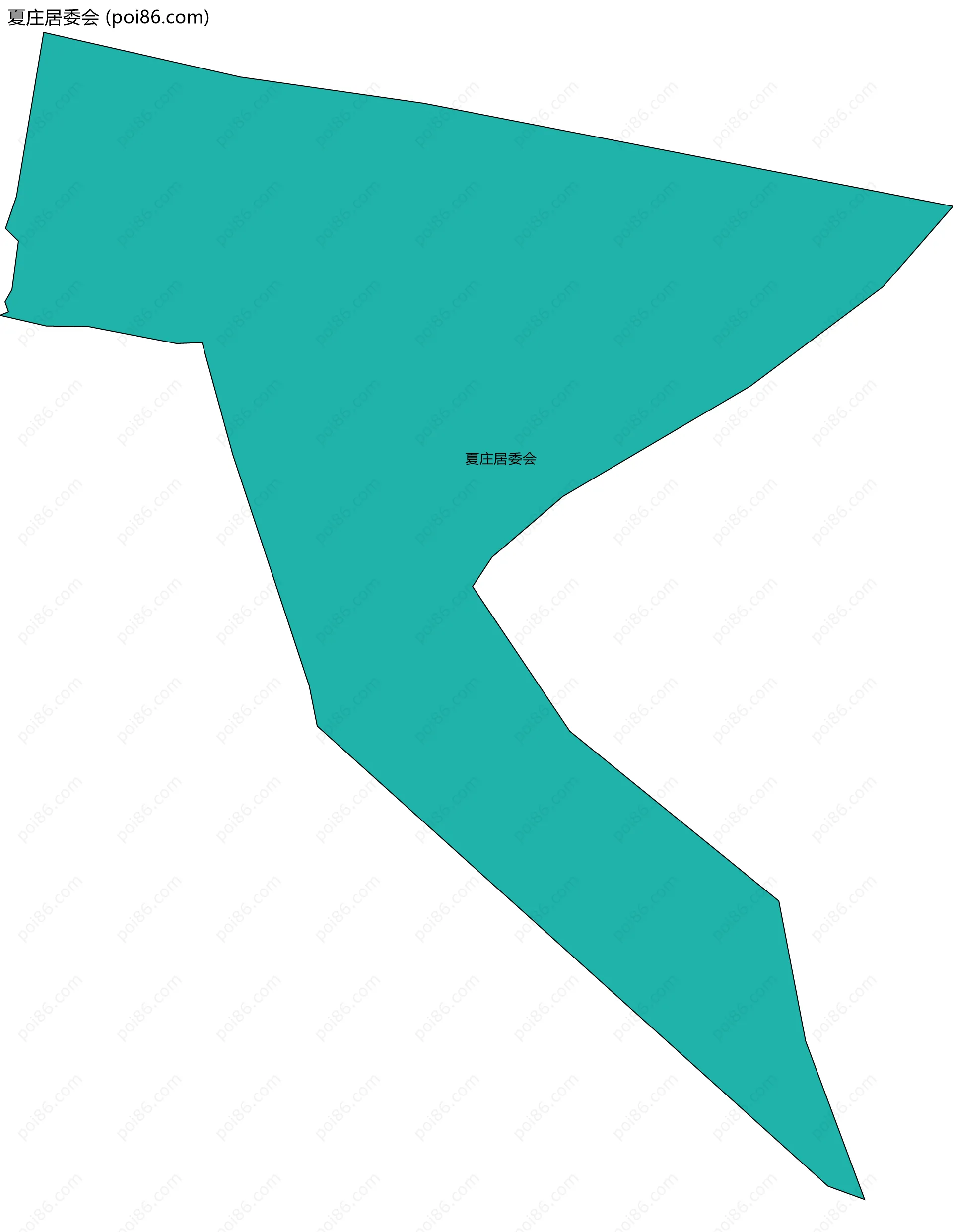 夏庄居委会边界地图