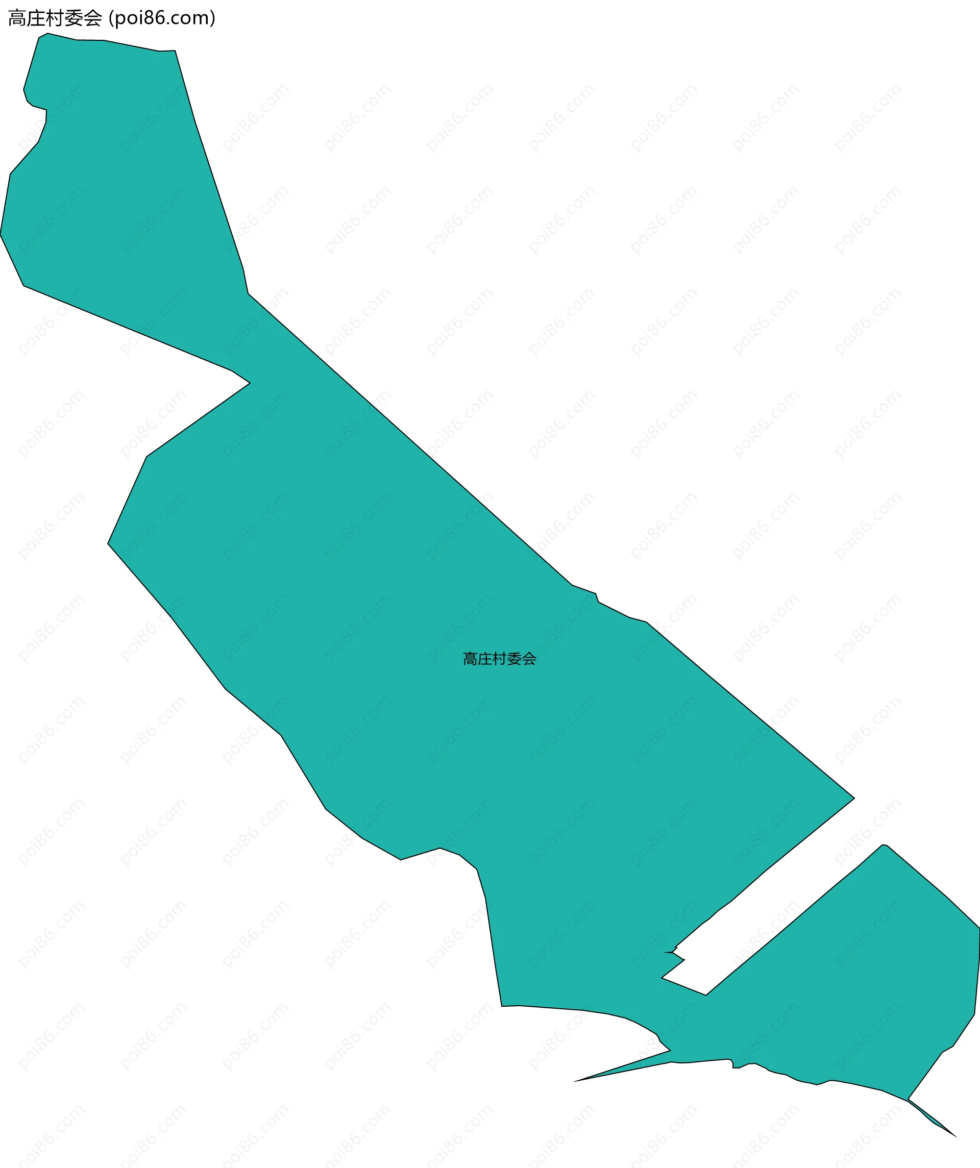 高庄村委会边界地图