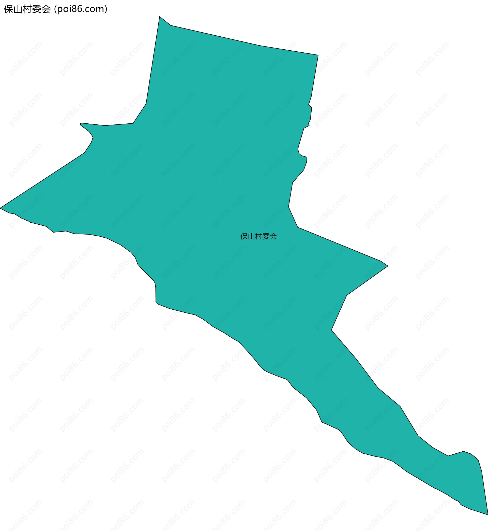 保山村委会边界地图