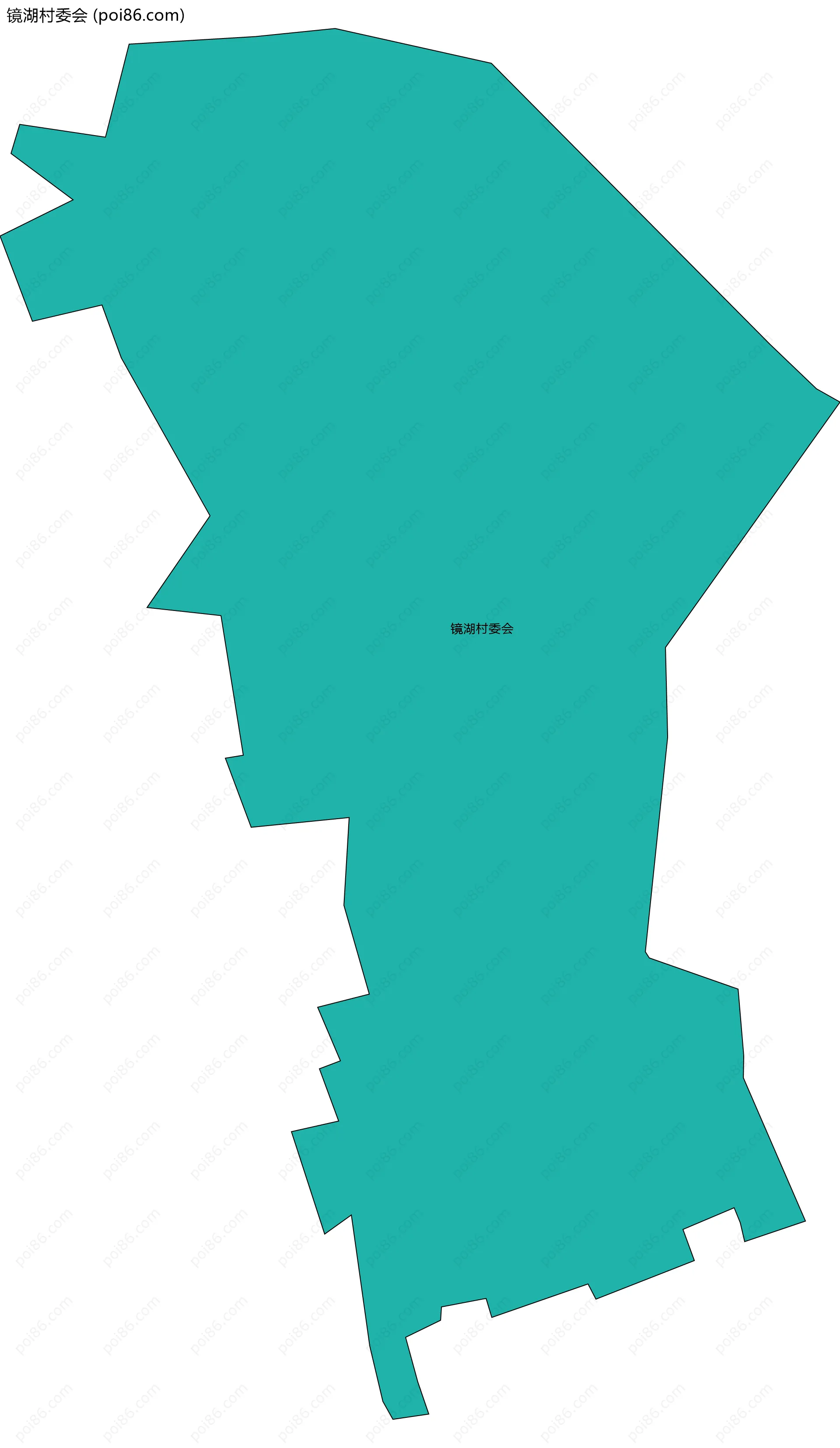 镜湖村委会边界地图