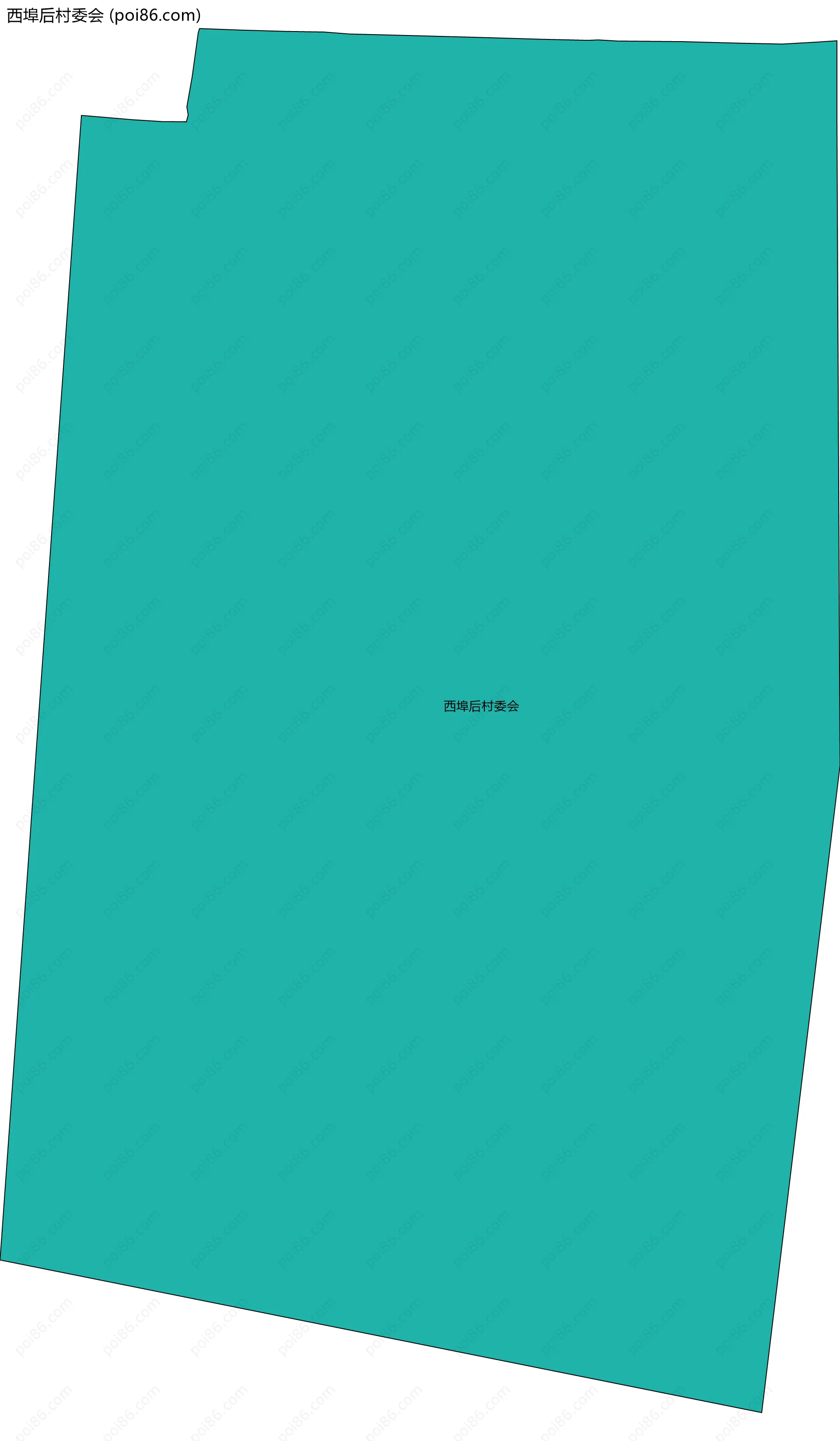 西埠后村委会边界地图