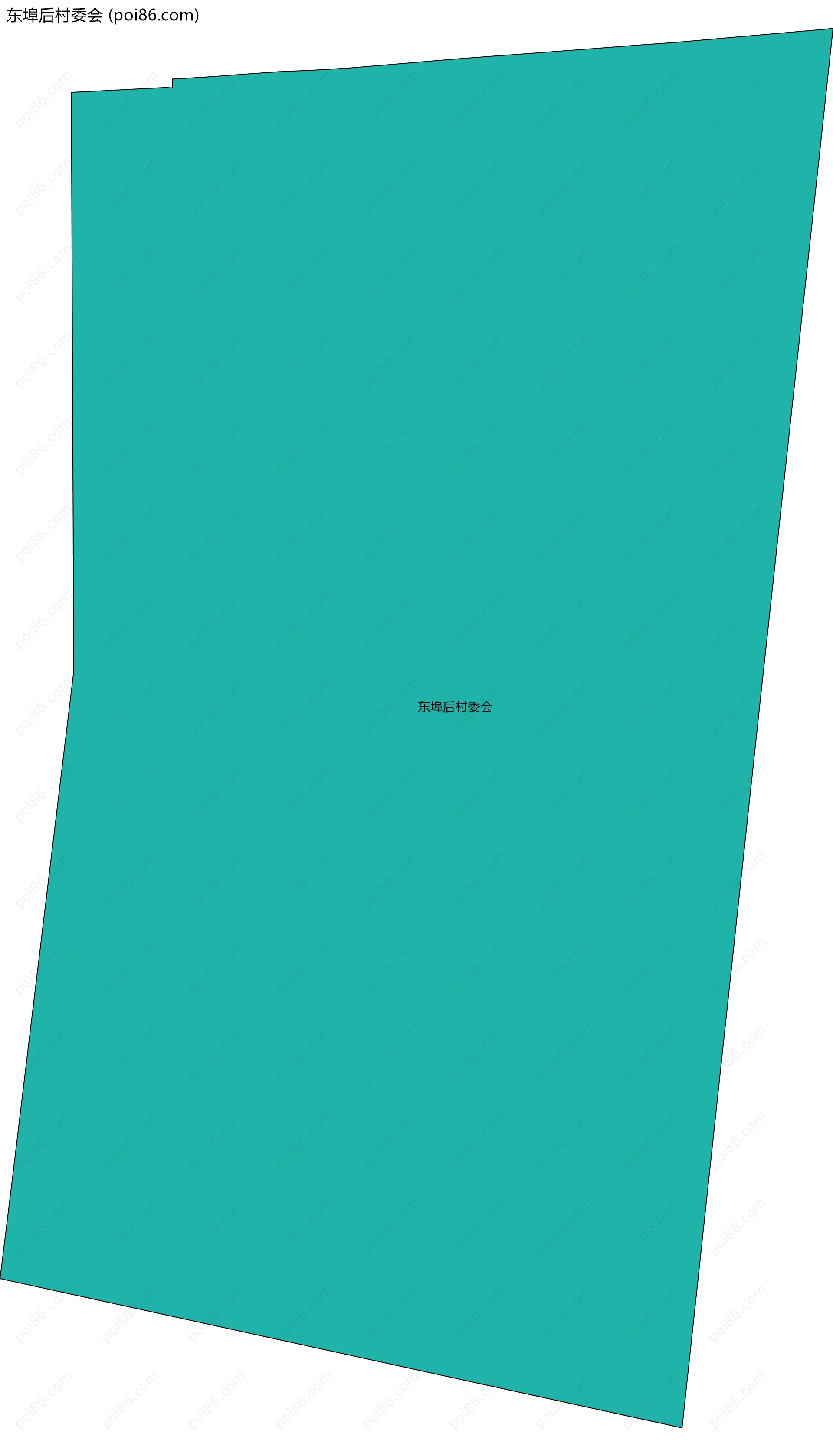 东埠后村委会边界地图