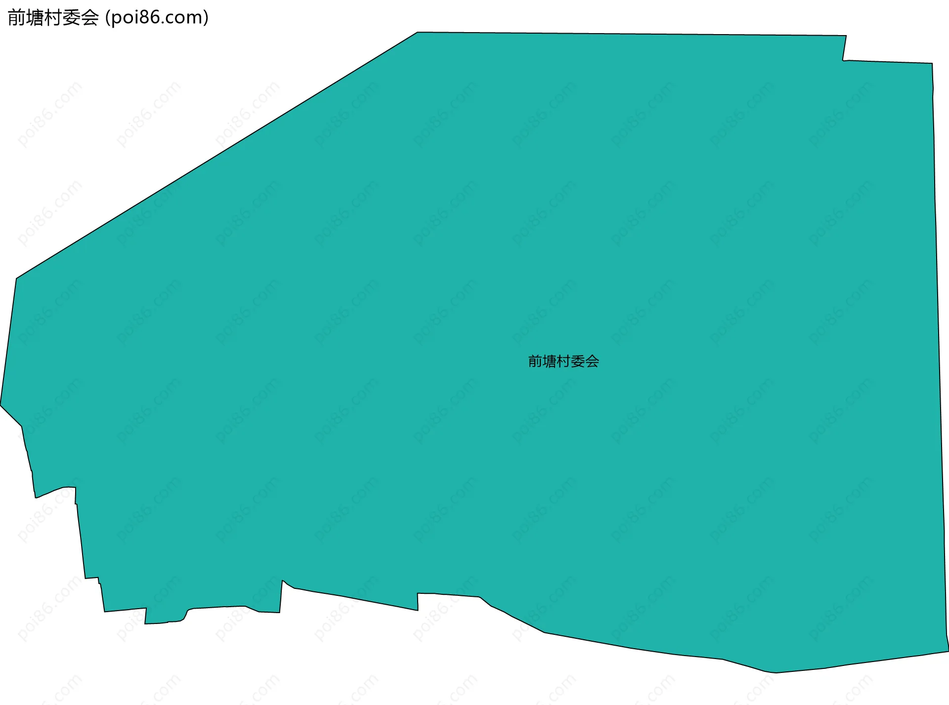 前塘村委会边界地图