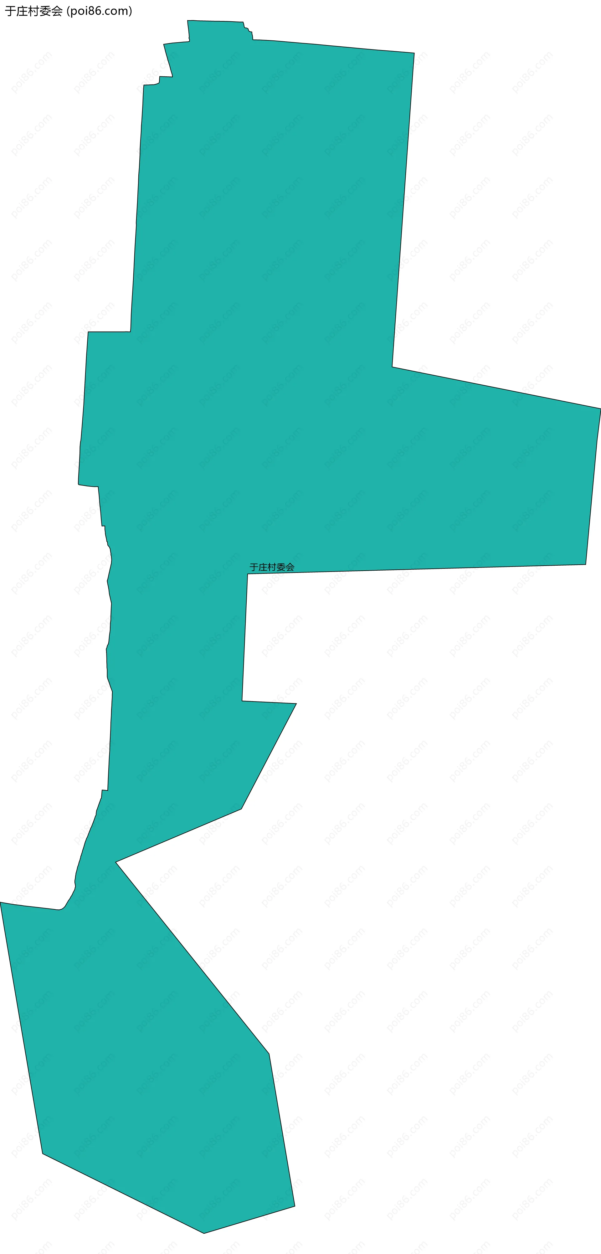 于庄村委会边界地图