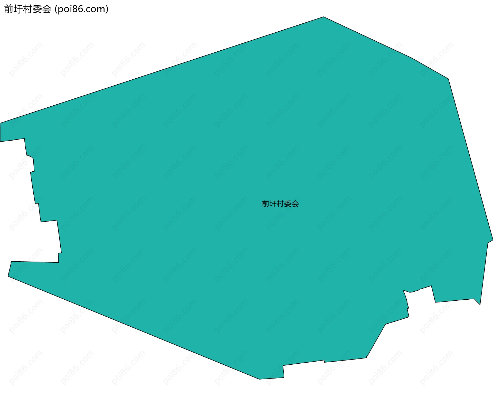前圩村委会边界地图