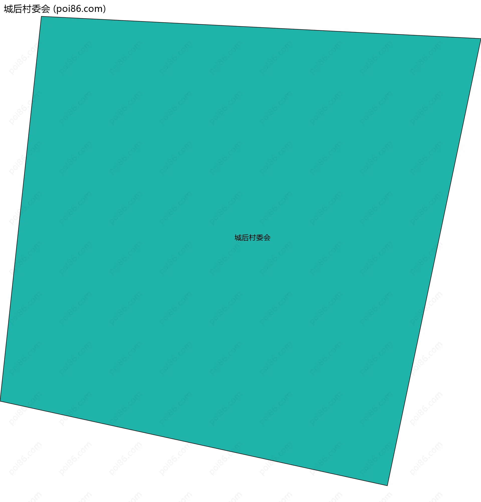 城后村委会边界地图