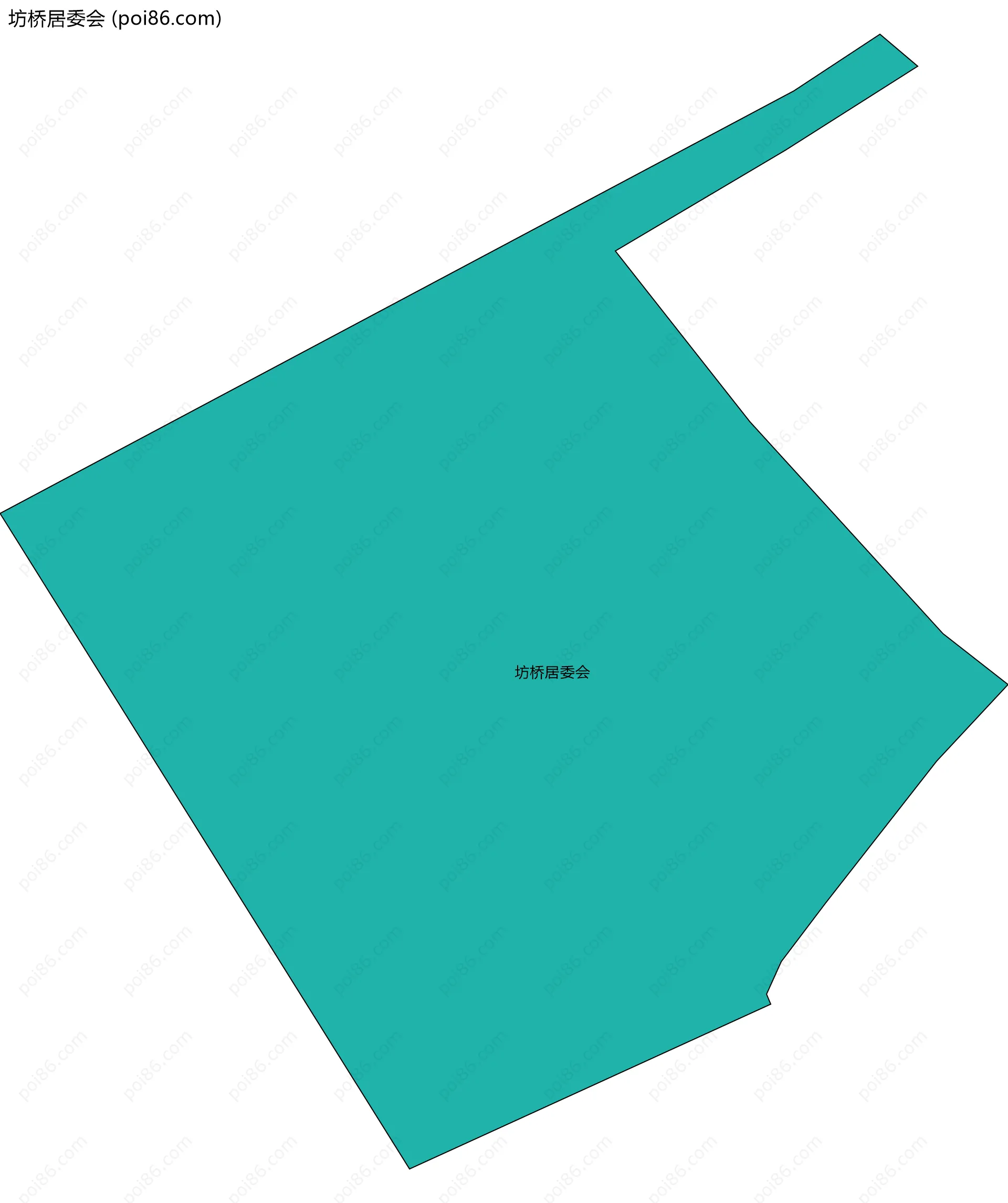 坊桥居委会边界地图