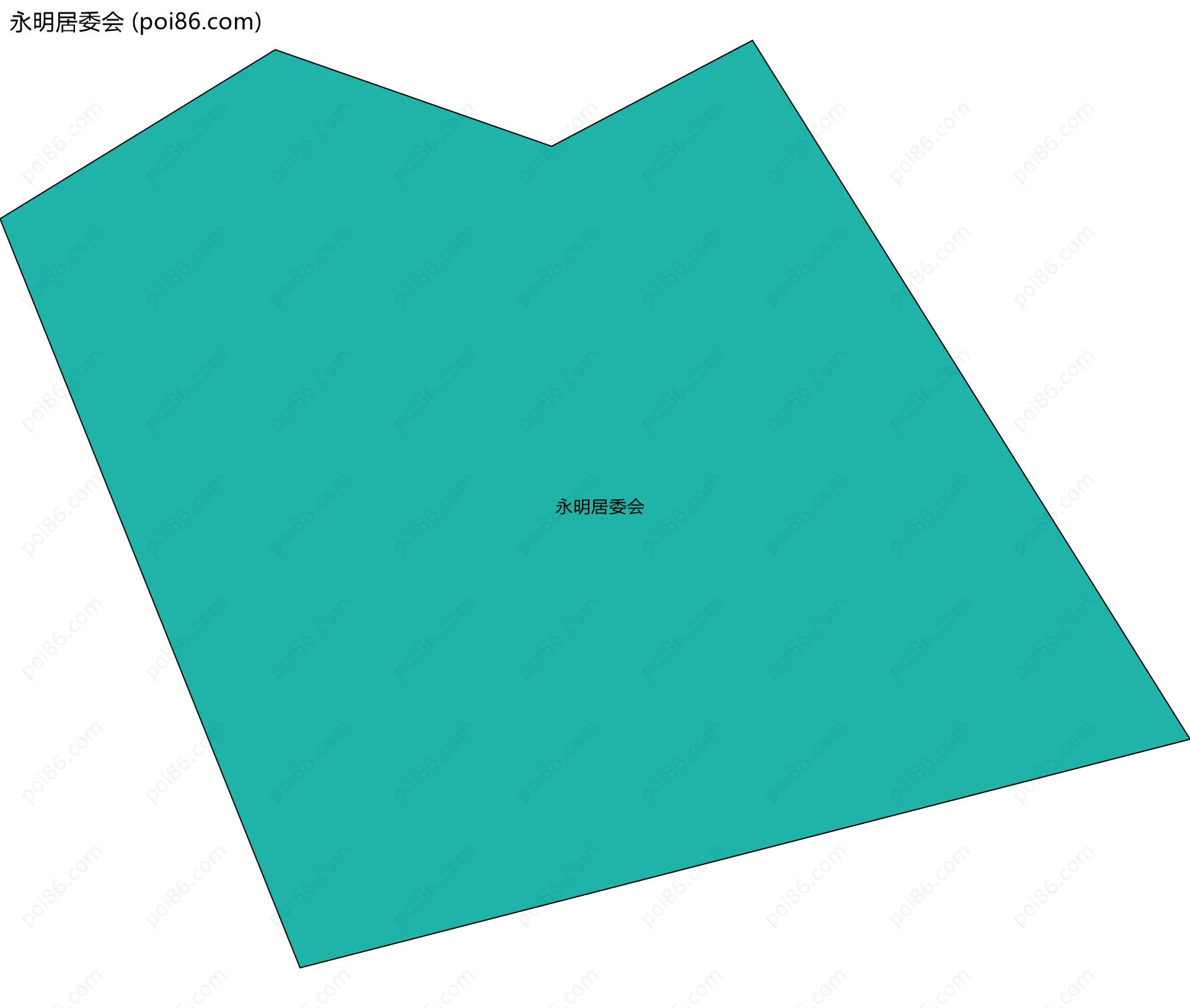 永明居委会边界地图