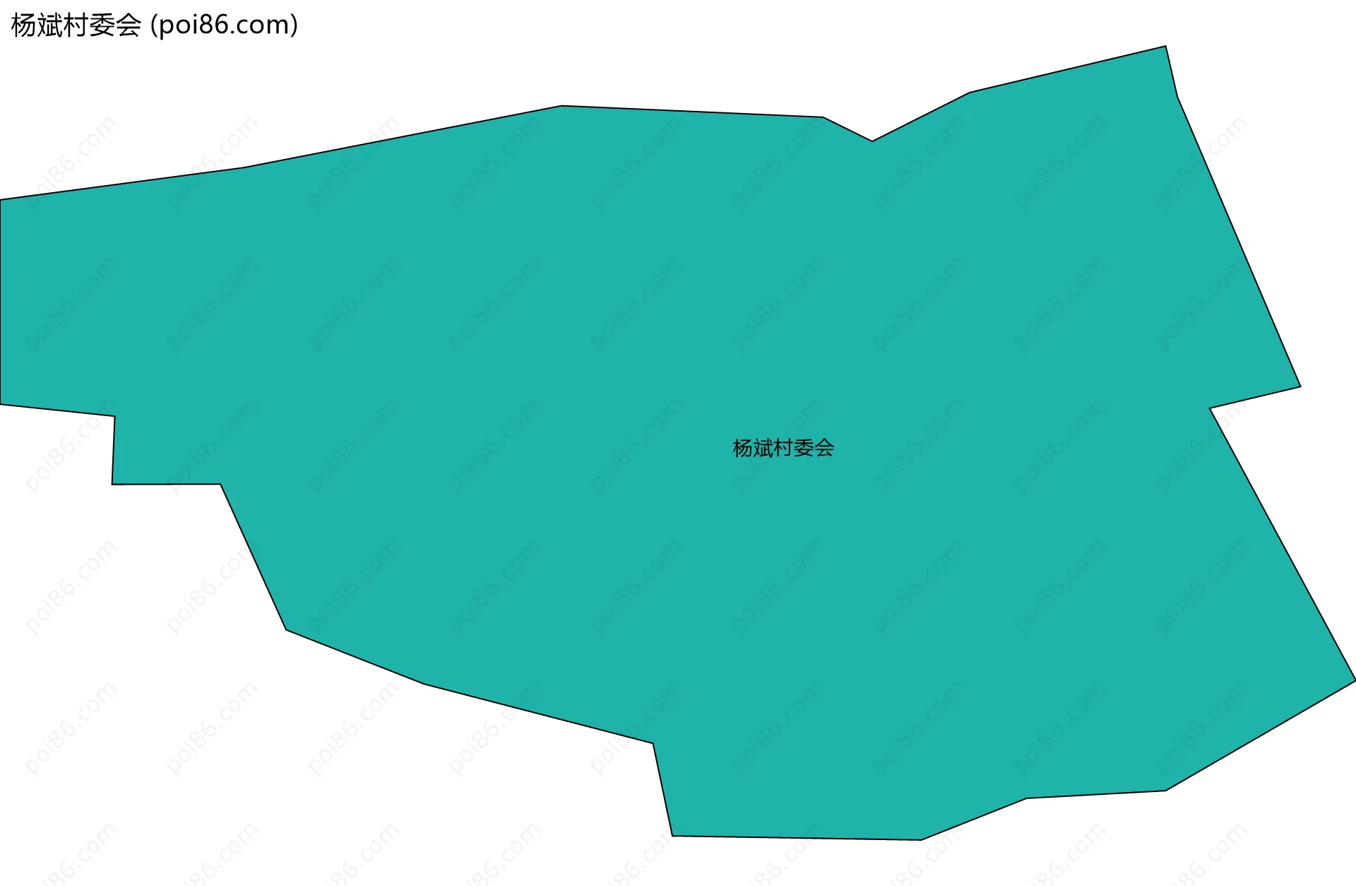 杨斌村委会边界地图