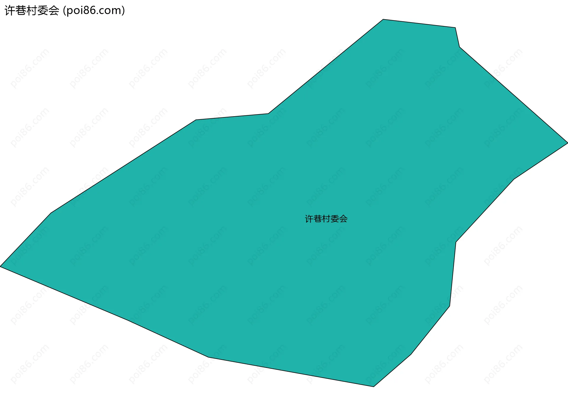 许巷村委会边界地图